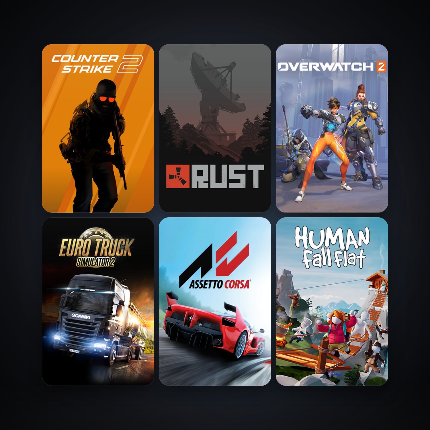 CS2 Prime + Euro Truck Simulator 2, 46 games, clean — HabibiAccounts