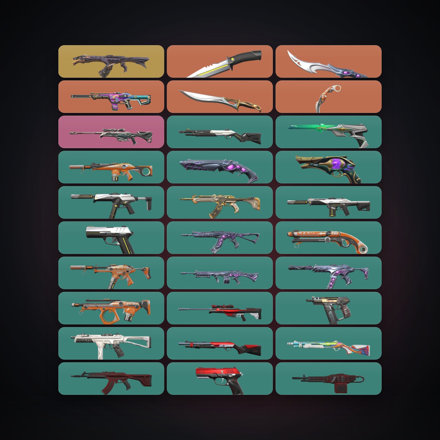 AP Gold 2 locker — 4 knives, 74 skins, lvl 361 — HabibiAccounts