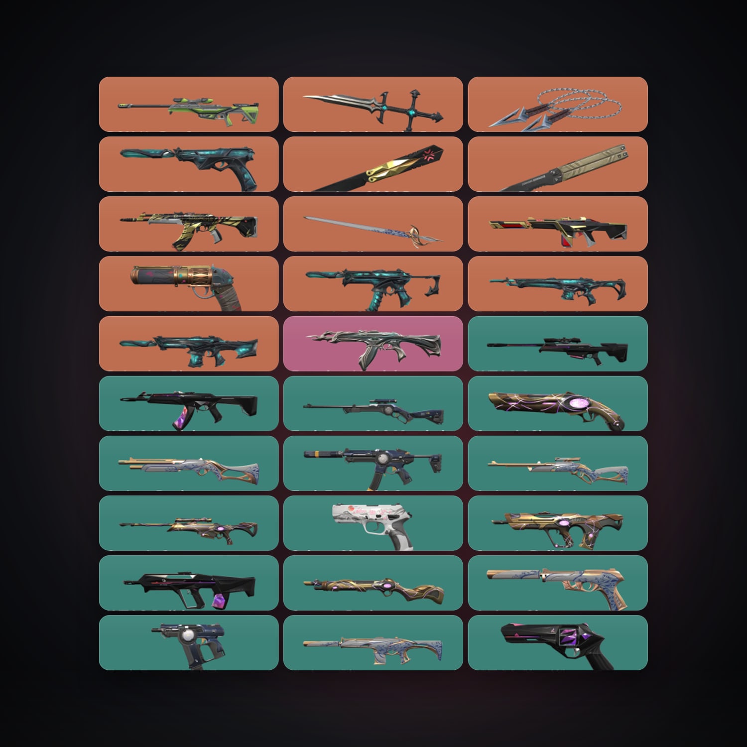 NA Silver 1 locker — 5 knives, 65 skins, lvl 149 — HabibiAccounts