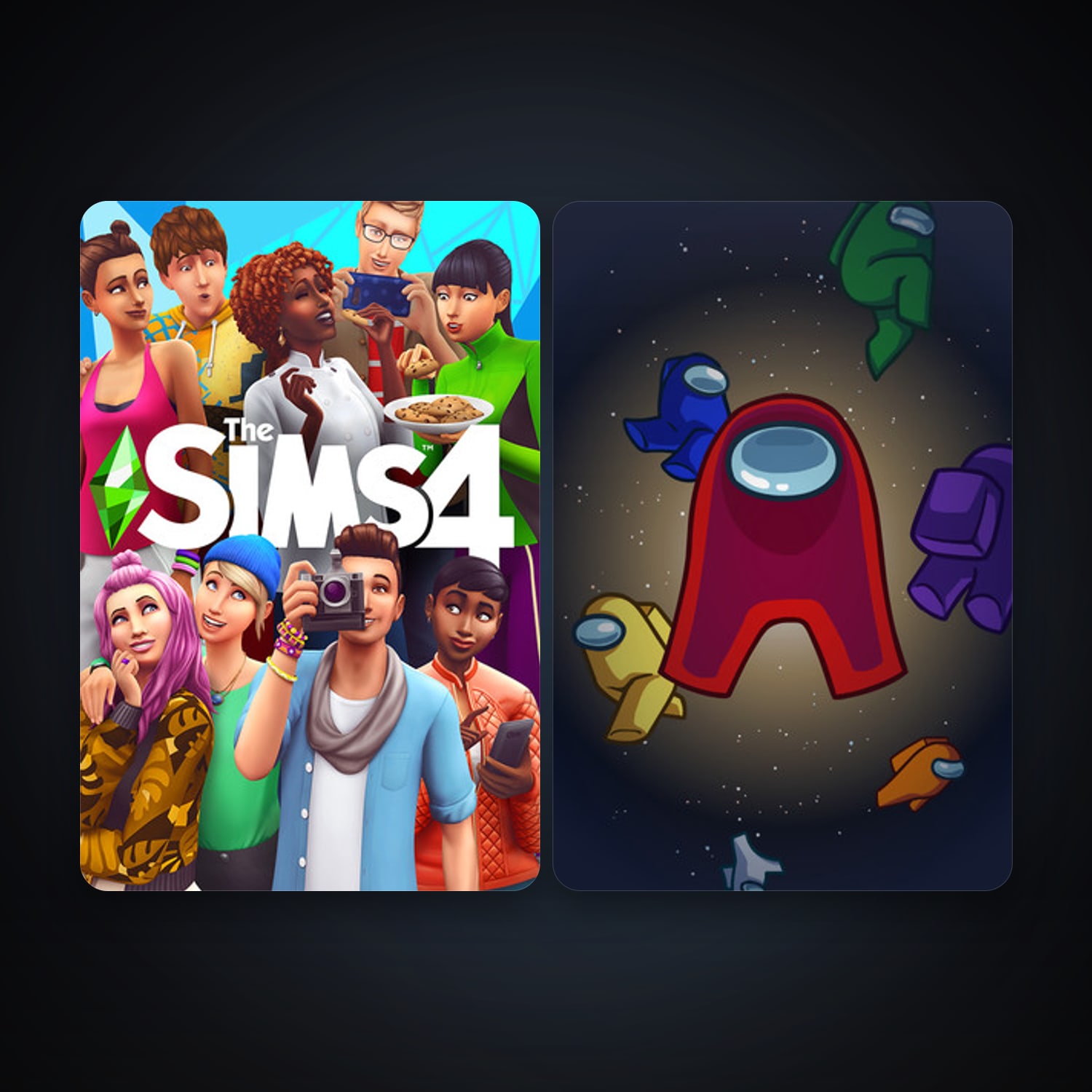 Among Us + The Sims 4, 6 games, clean — HabibiAccounts