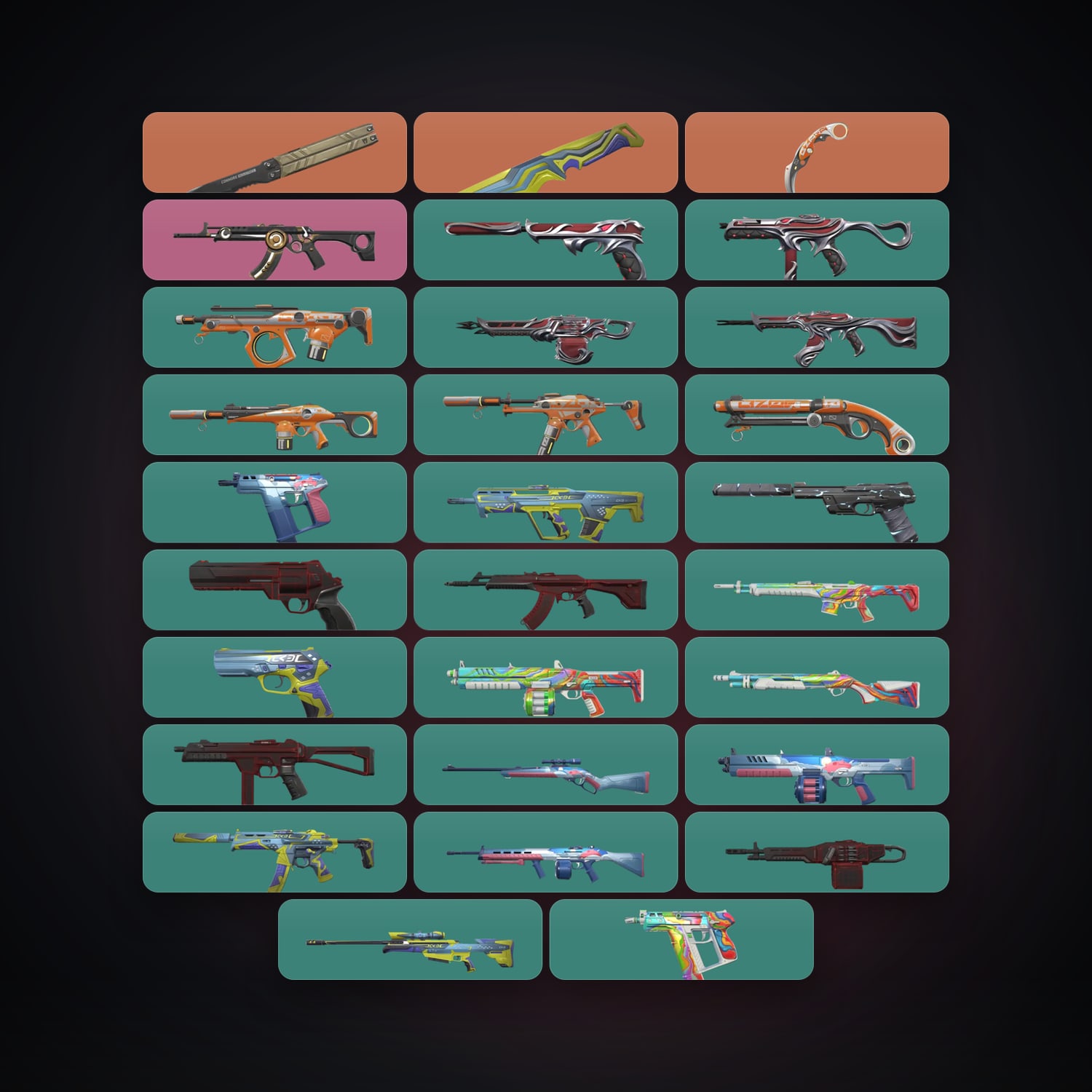 EU Gold 2 locker — 3 knives, 29 skins, lvl 91 — HabibiAccounts