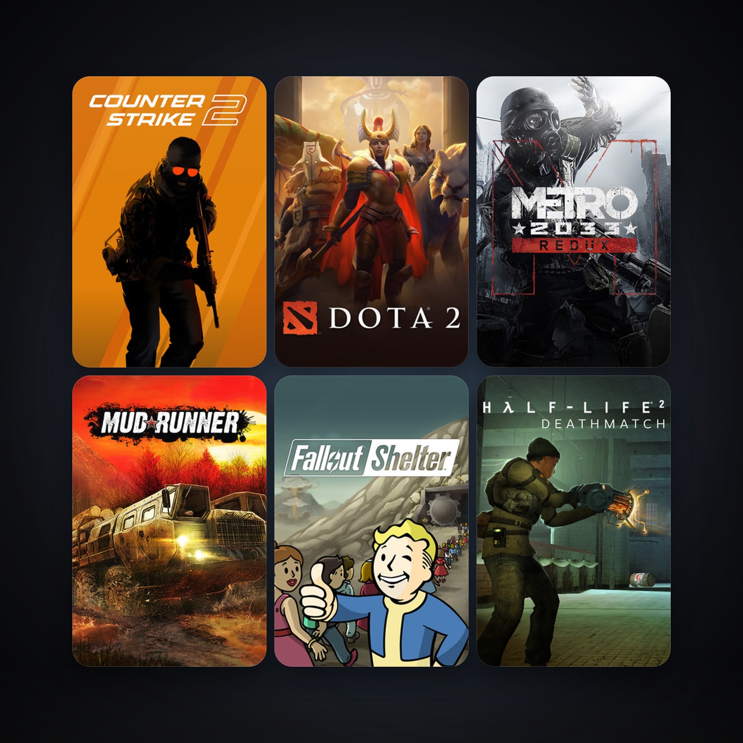 Steam account: Counter-Strike + Half-Life 2, 48 games, clean — level 6 — HabibiAccounts