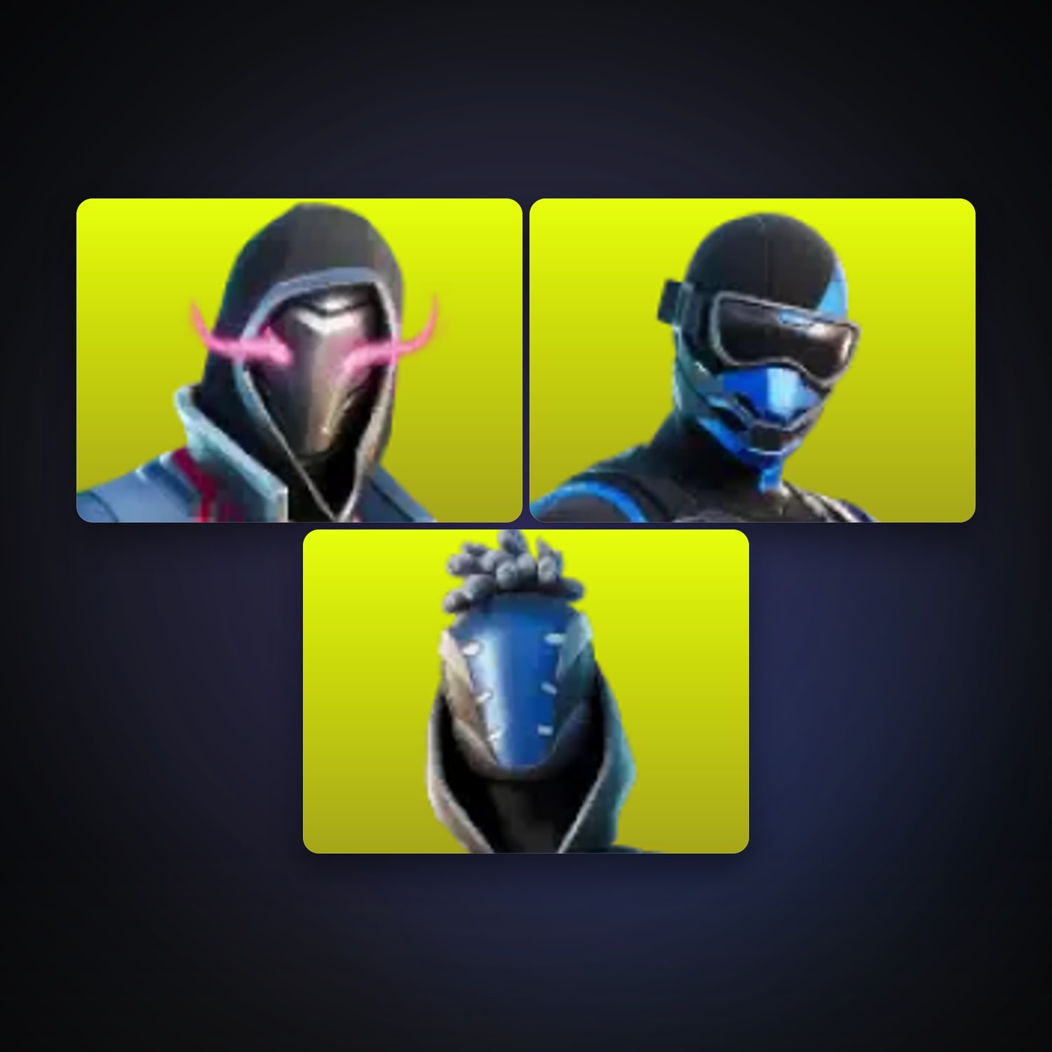 Fortnite locker — 3 skins — 600 V-Bucks — lvl 537 — HabibiAccounts