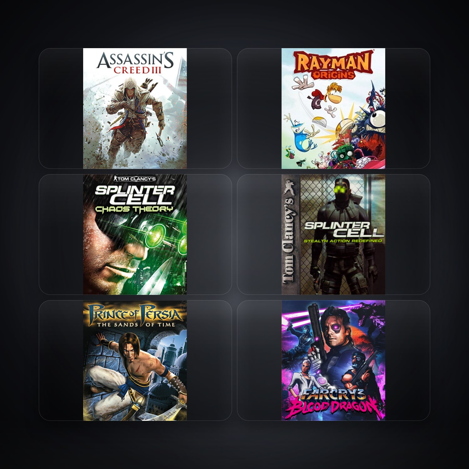Ubisoft Assassin's Creed III + Rayman Origins — EC — 10 games — HabibiAccounts