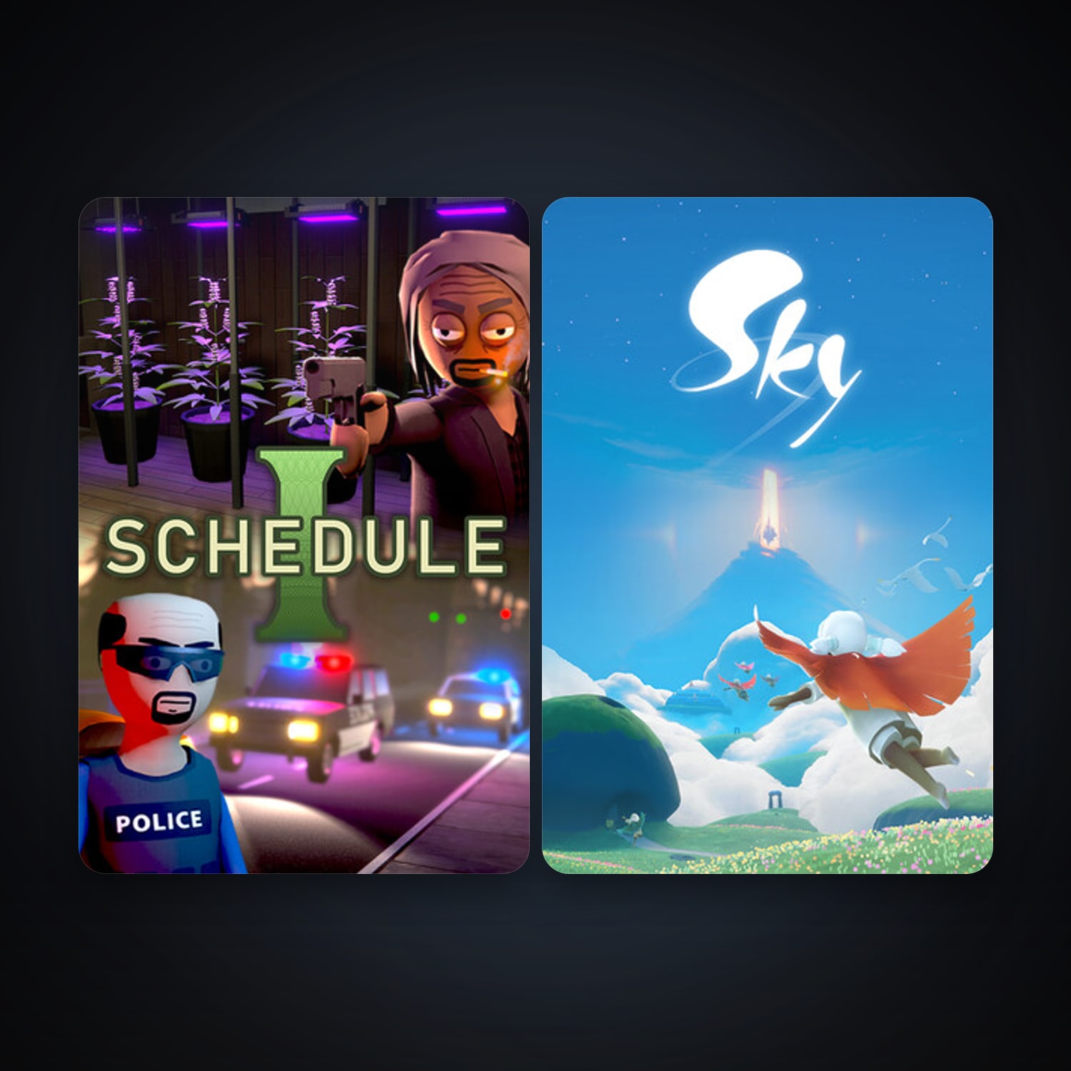 Sky: Children of the Light + Schedule I, 4 games, clean — HabibiAccounts