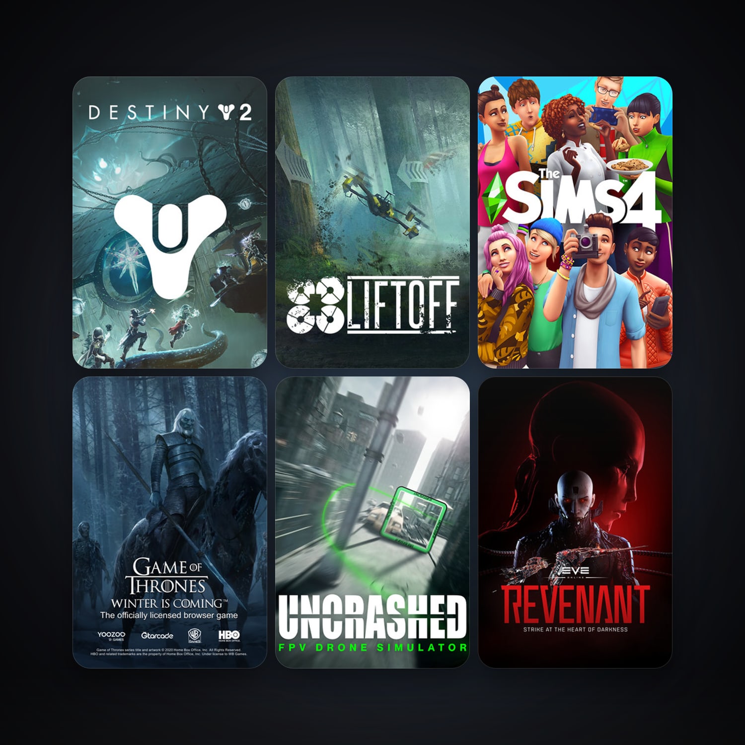 EVE Online + Liftoff: FPV Drone Racing, 9 games, clean — HabibiAccounts