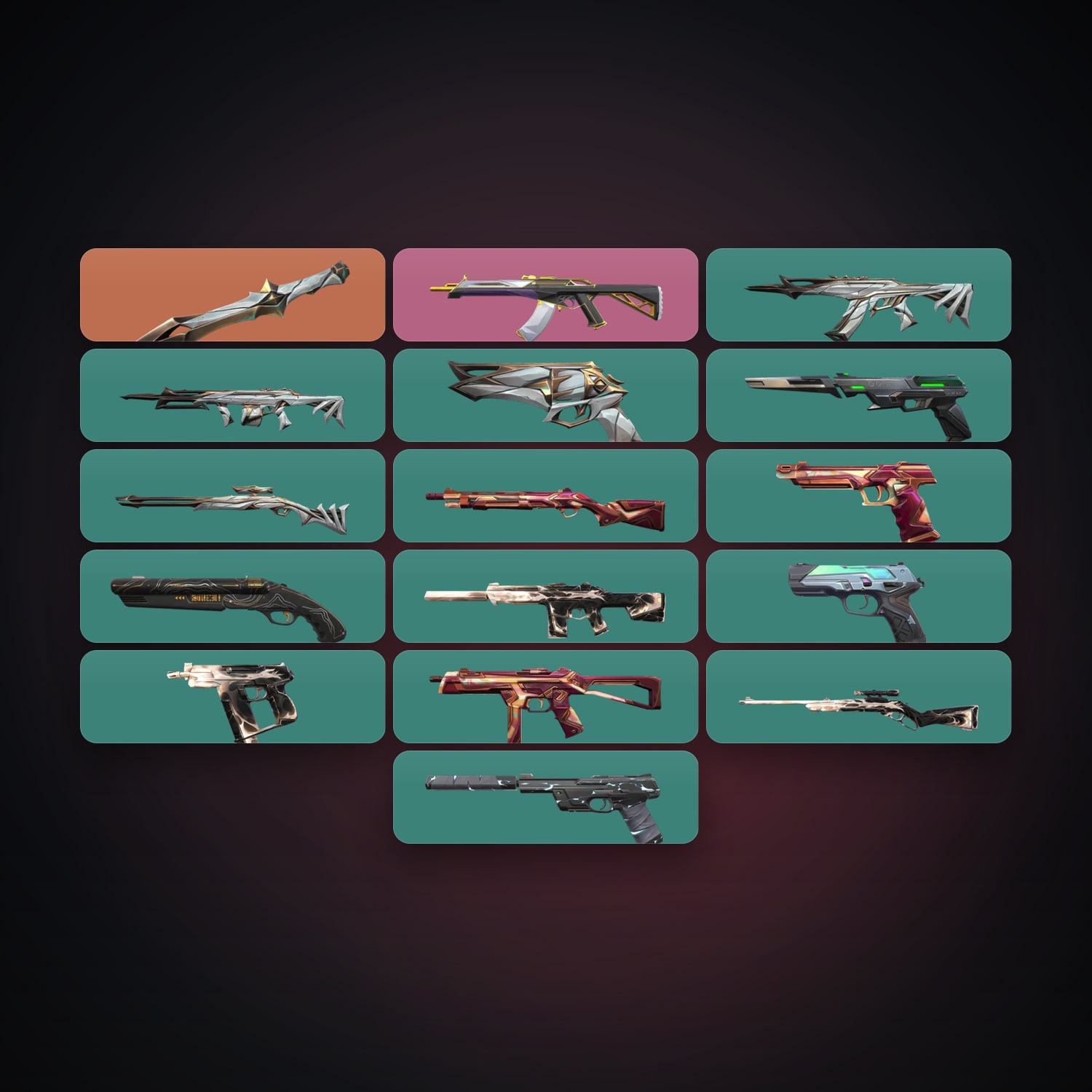 EU Silver 3 locker — 1 knives, 18 skins, lvl 129 — HabibiAccounts