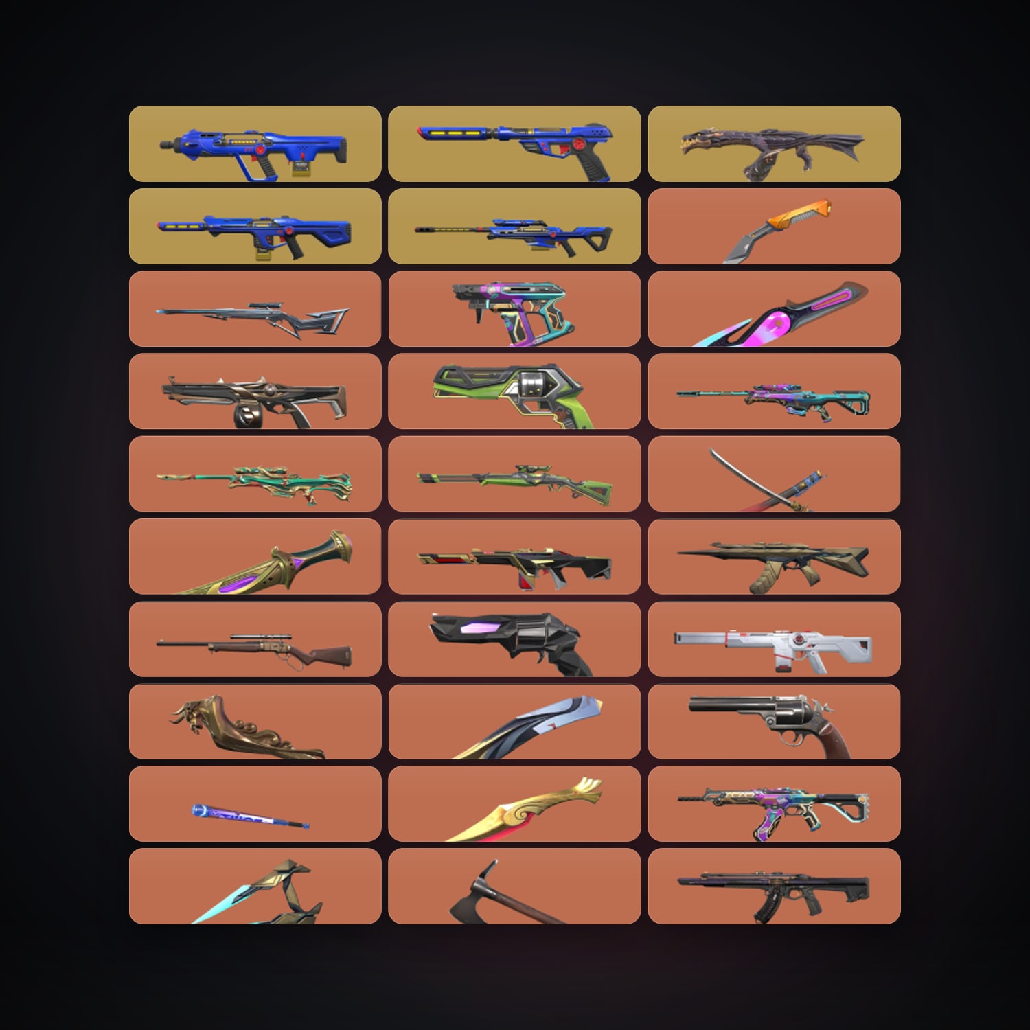 NA Server | 268 Skins | 33 Knives | Level 291