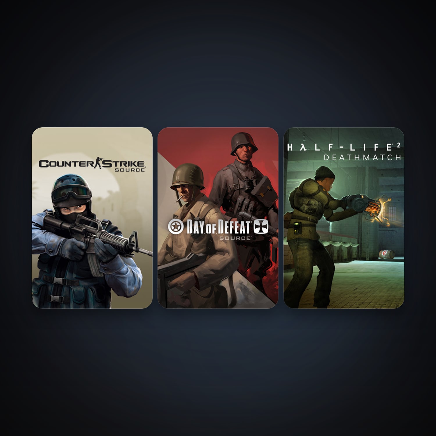 Counter-Strike: Source + Day of Defeat: Source, 5 games, clean — HabibiAccounts