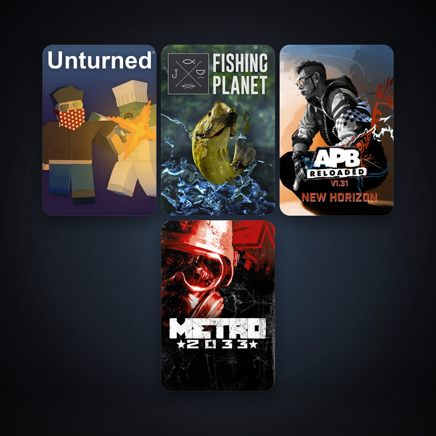 Metro 2033 + APB Reloaded, 5 games, clean — HabibiAccounts