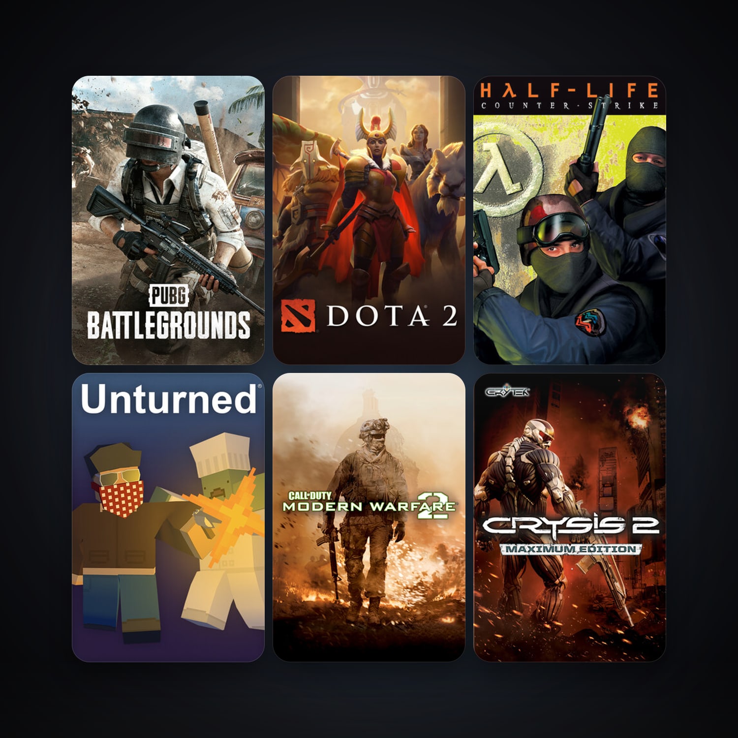 Counter-Strike + Half-Life 2: Deathmatch, 22 games, Steam 11, clean — HabibiAccounts