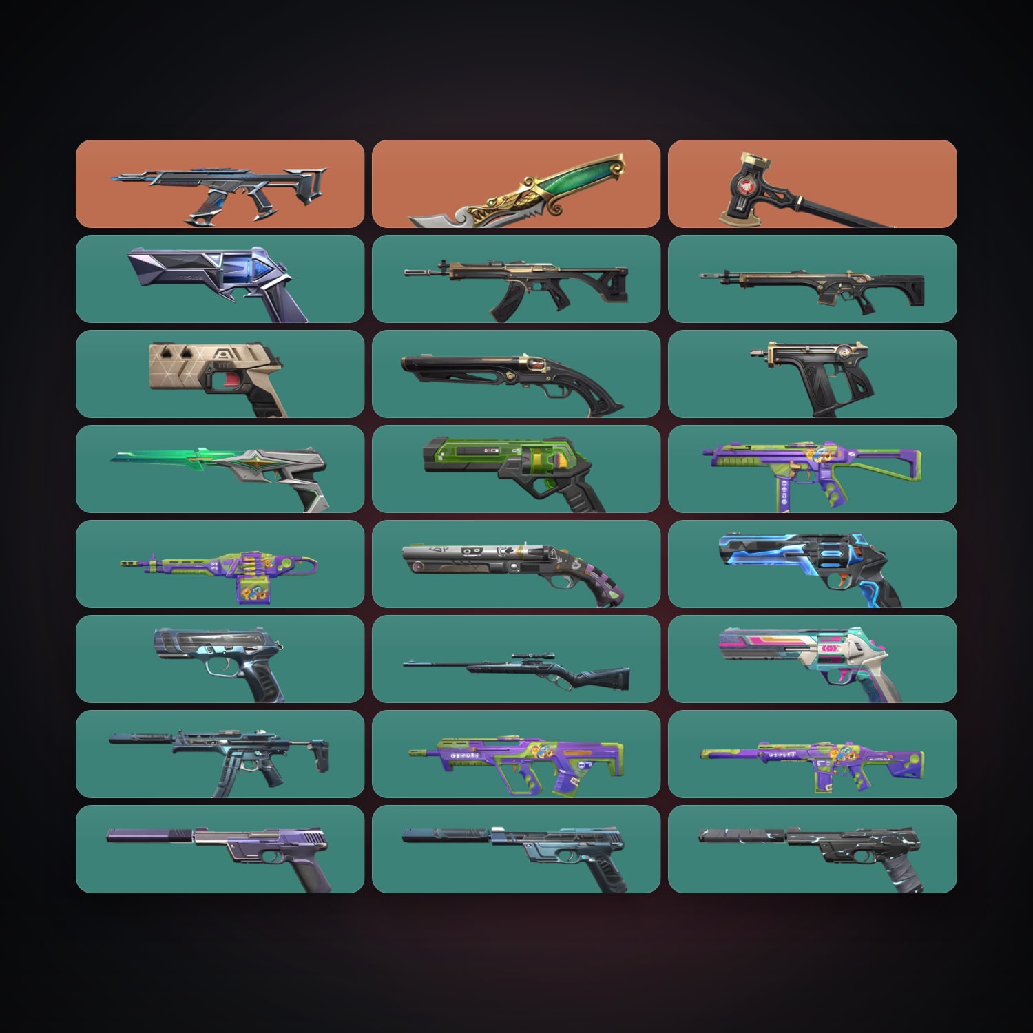 NA Plat 3 locker — 2 knives, 24 skins, lvl 181 — HabibiAccounts