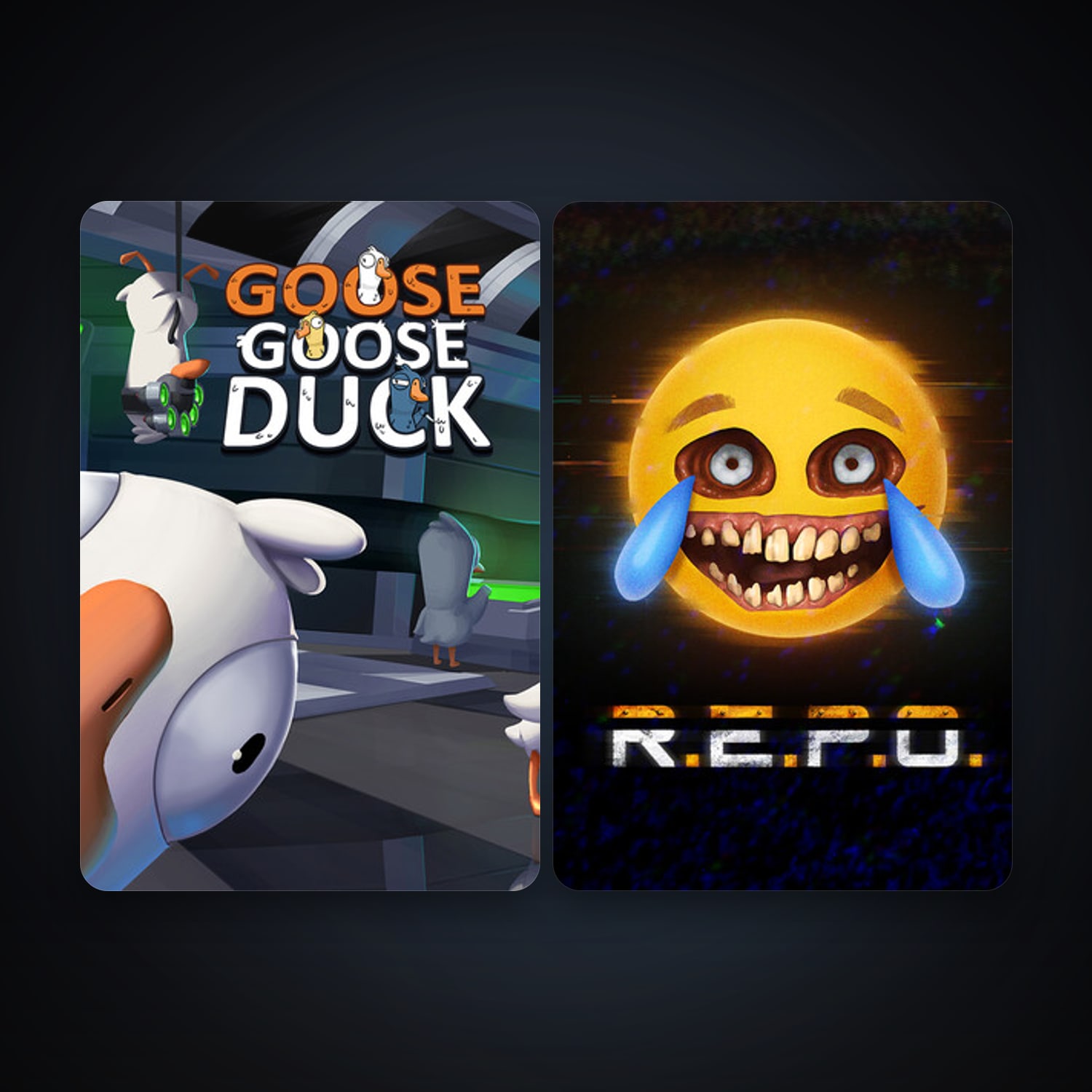 Goose Goose Duck + R.E.P.O., 2 games, clean — HabibiAccounts