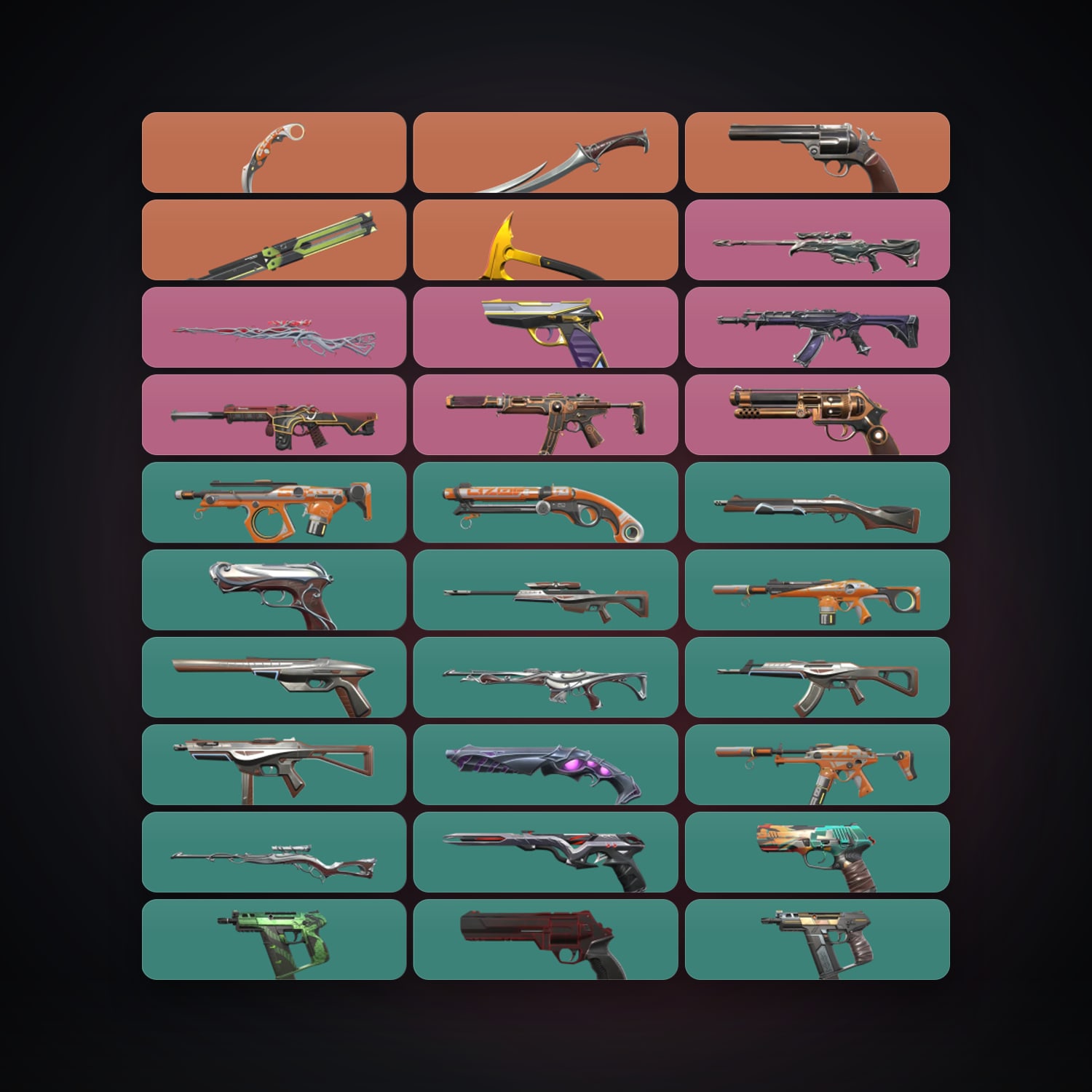 NA Silver 1 locker — 4 knives, 70 skins, lvl 283 — HabibiAccounts
