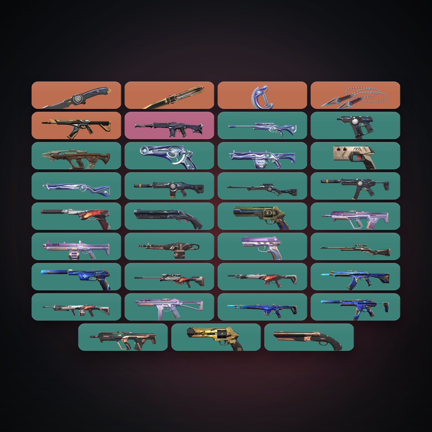 LA Bronze 3 locker — 4 knives, 35 skins, lvl 122 — HabibiAccounts