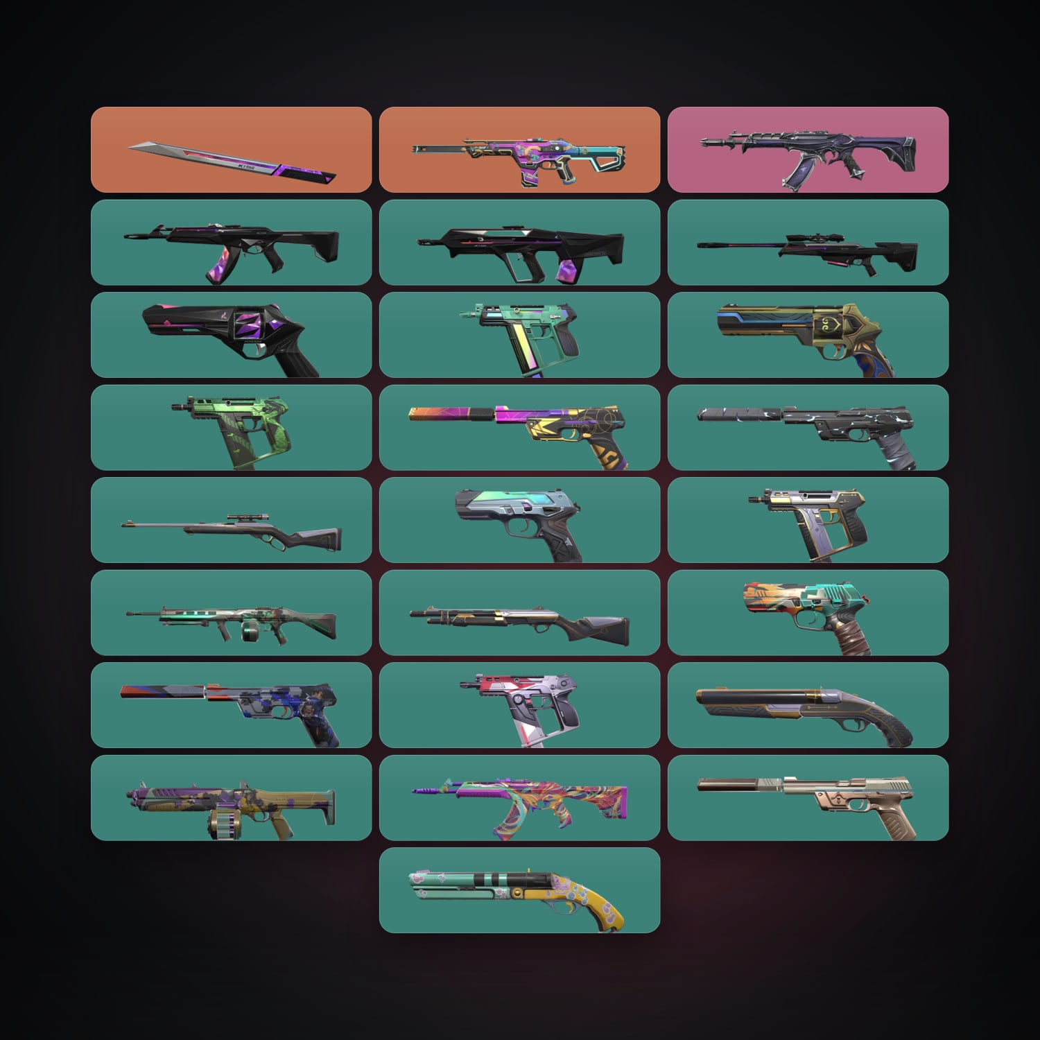 AP Silver 2 locker — 1 knives, 27 skins, lvl 166 — HabibiAccounts
