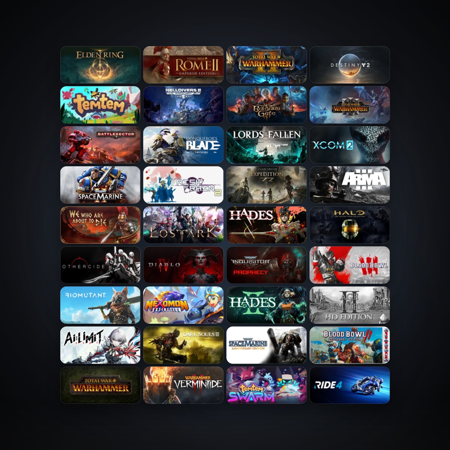 Total War: ROME II - Emperor Edition + HELLDIVERS 2, 214 games, Steam 14, clean — HabibiAccounts