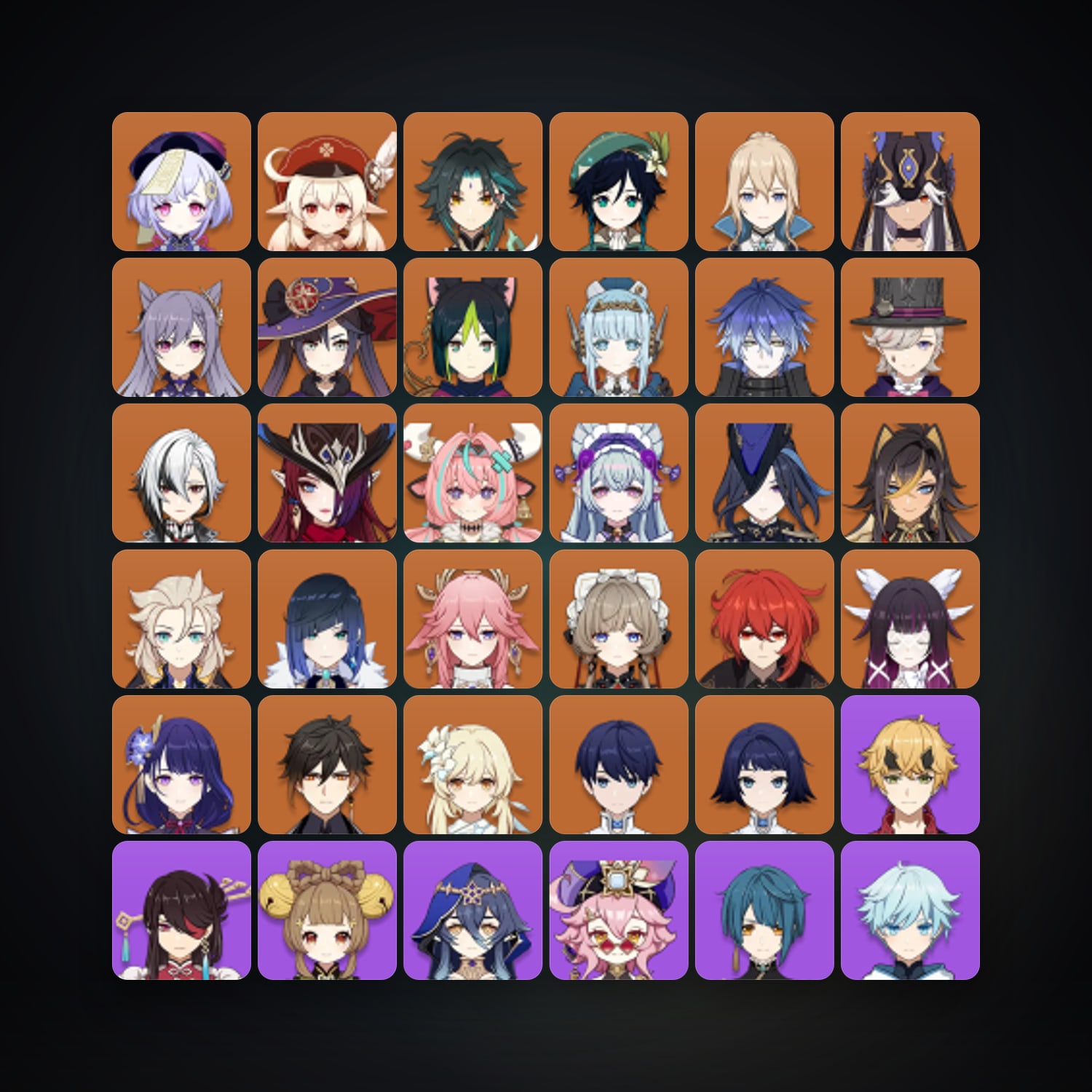 جينشن إمباكت | AR 60 | 78 شخصية | 26× 5★ — HabibiAccounts