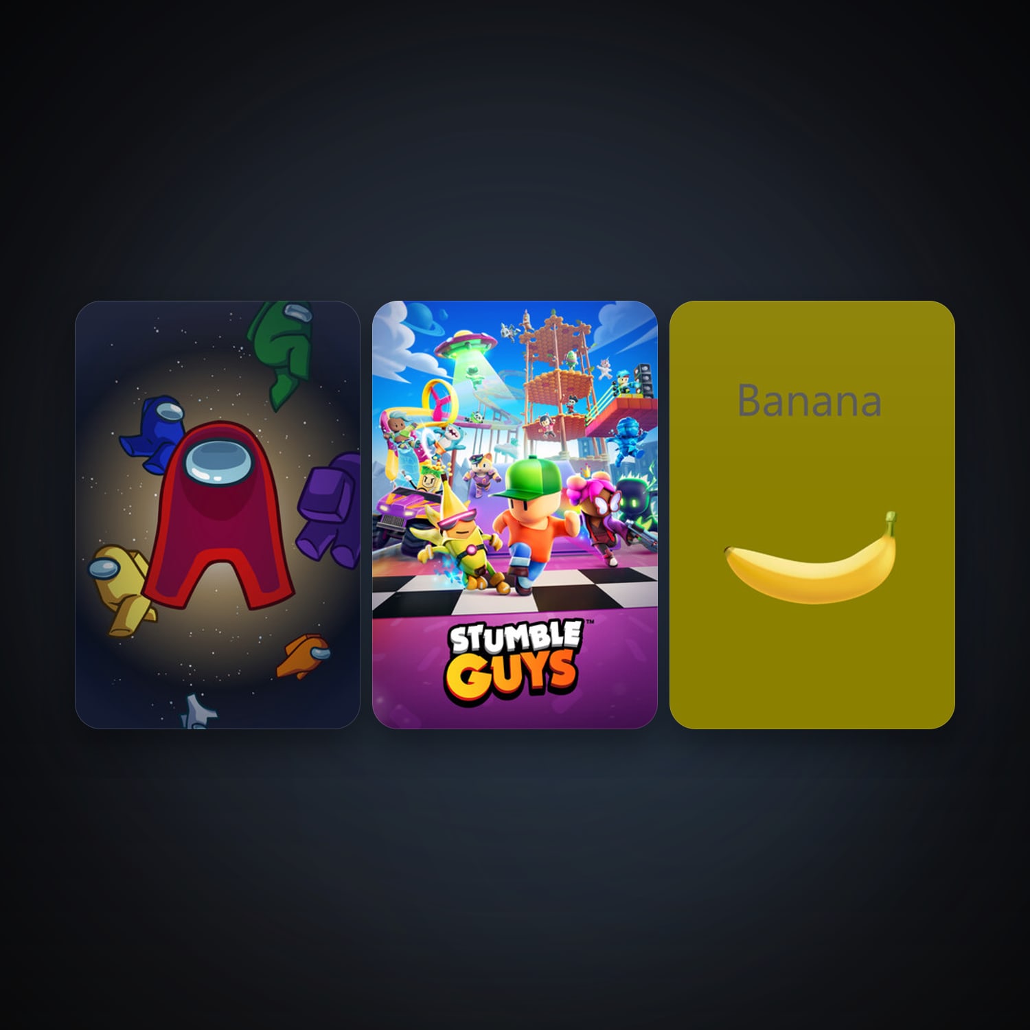 Among Us + Stumble Guys, 4 games, clean — HabibiAccounts