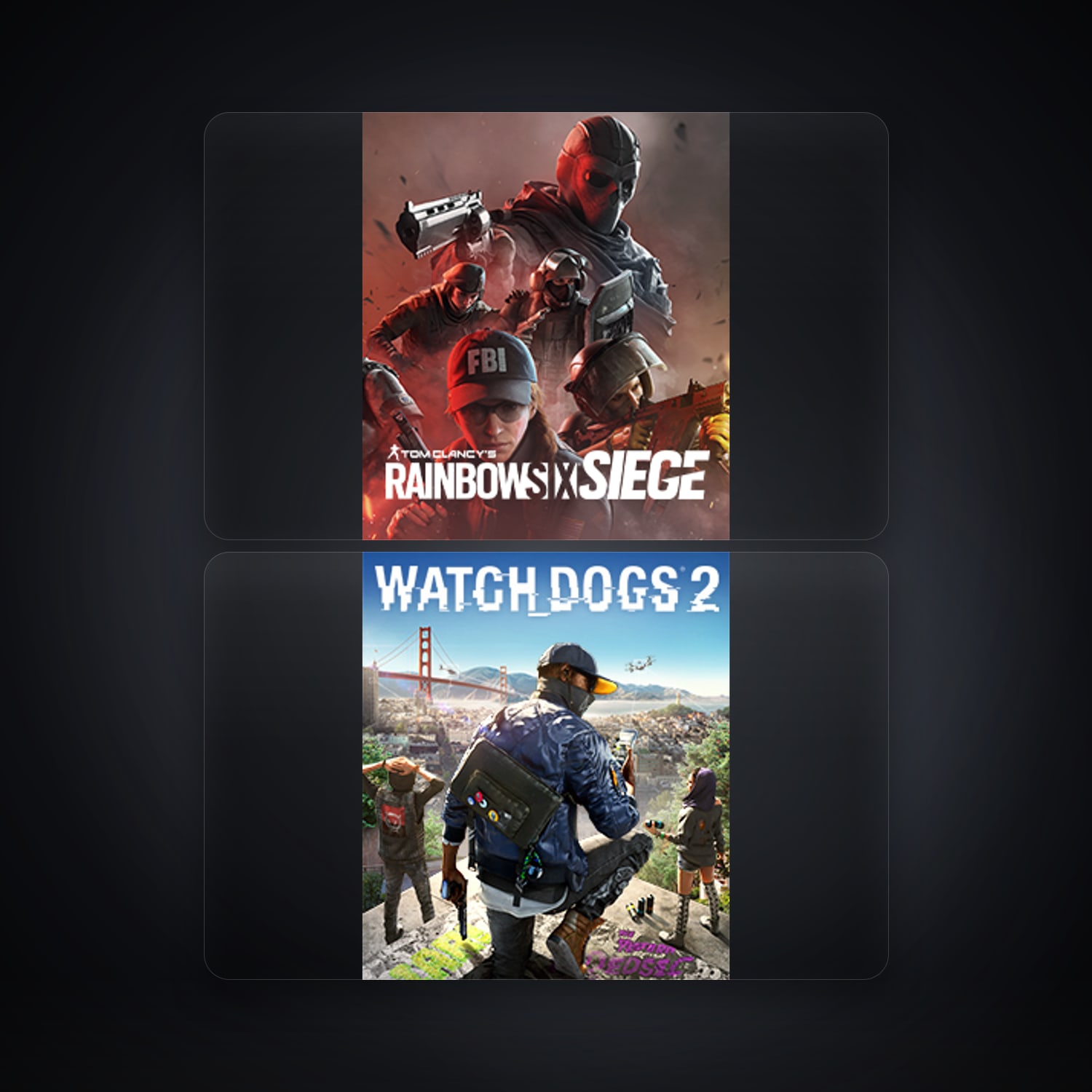 Ubisoft Tom Clancy's Rainbow Six Siege + WATCH_DOGS 2 — ES — 3 games — HabibiAccounts