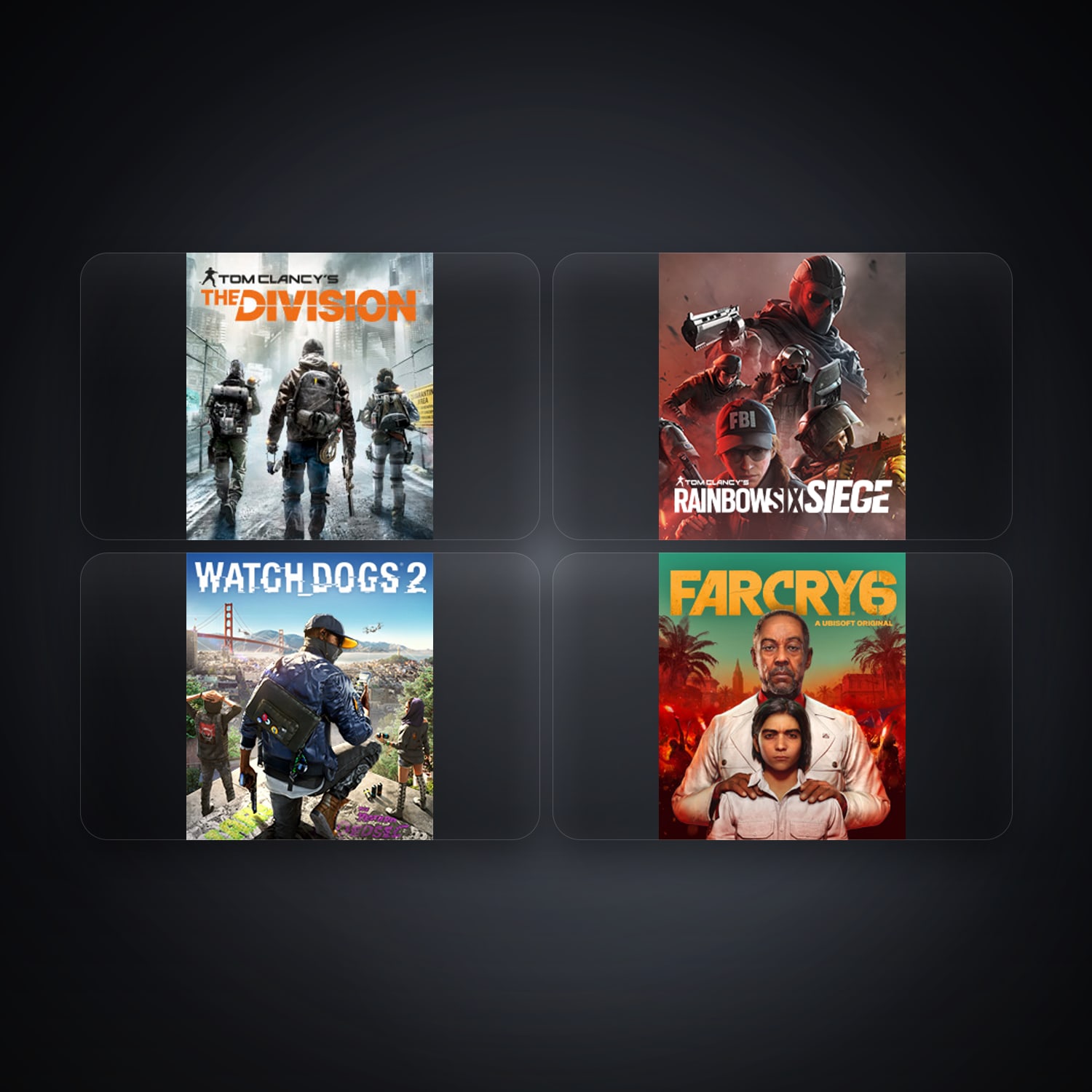 Ubisoft Tom Clancy's The Division + Tom Clancy's Rainbow Six Siege (Steam) — HK — 4 games — HabibiAccounts