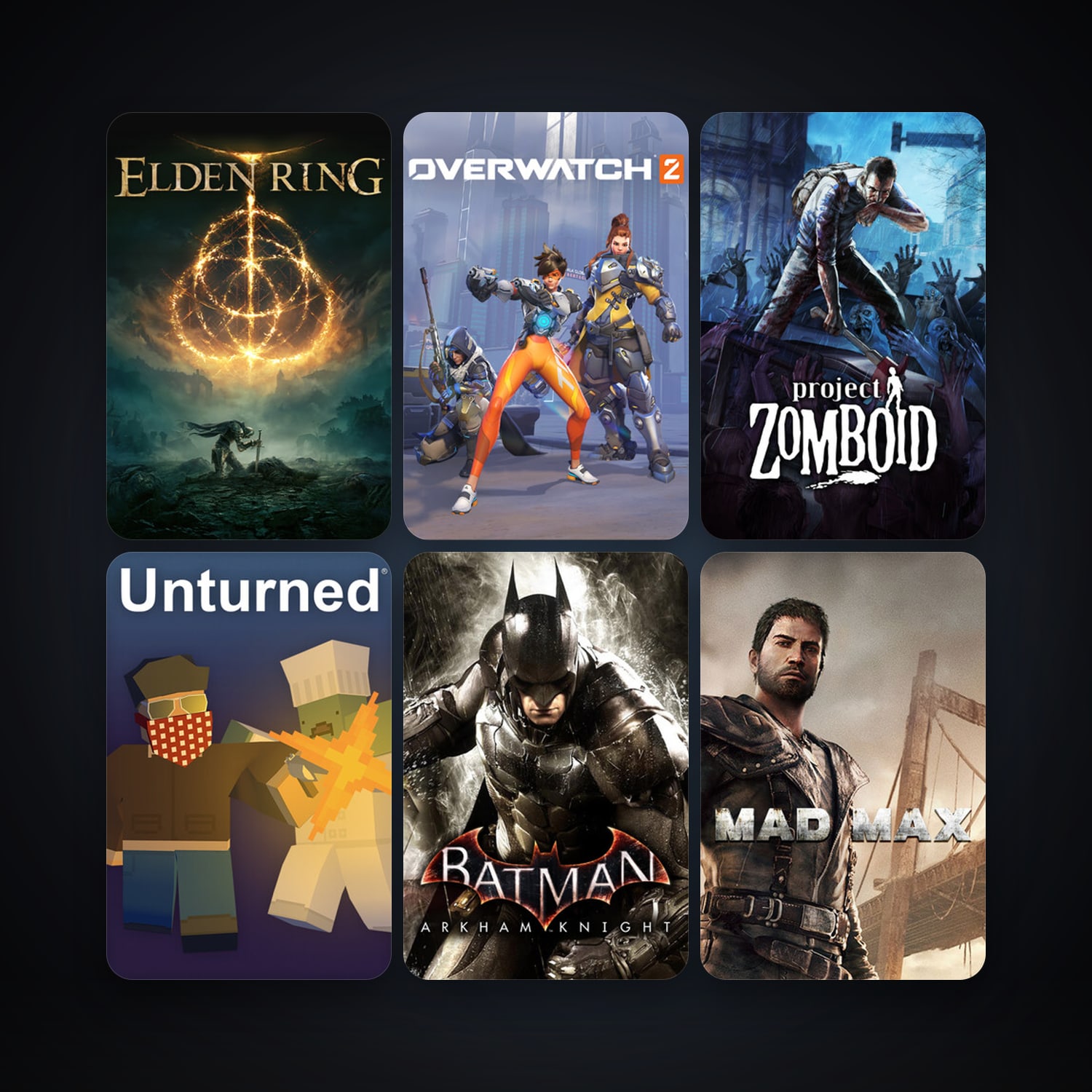 Project Zomboid + Batman: Arkham Knight, 31 games, clean — HabibiAccounts
