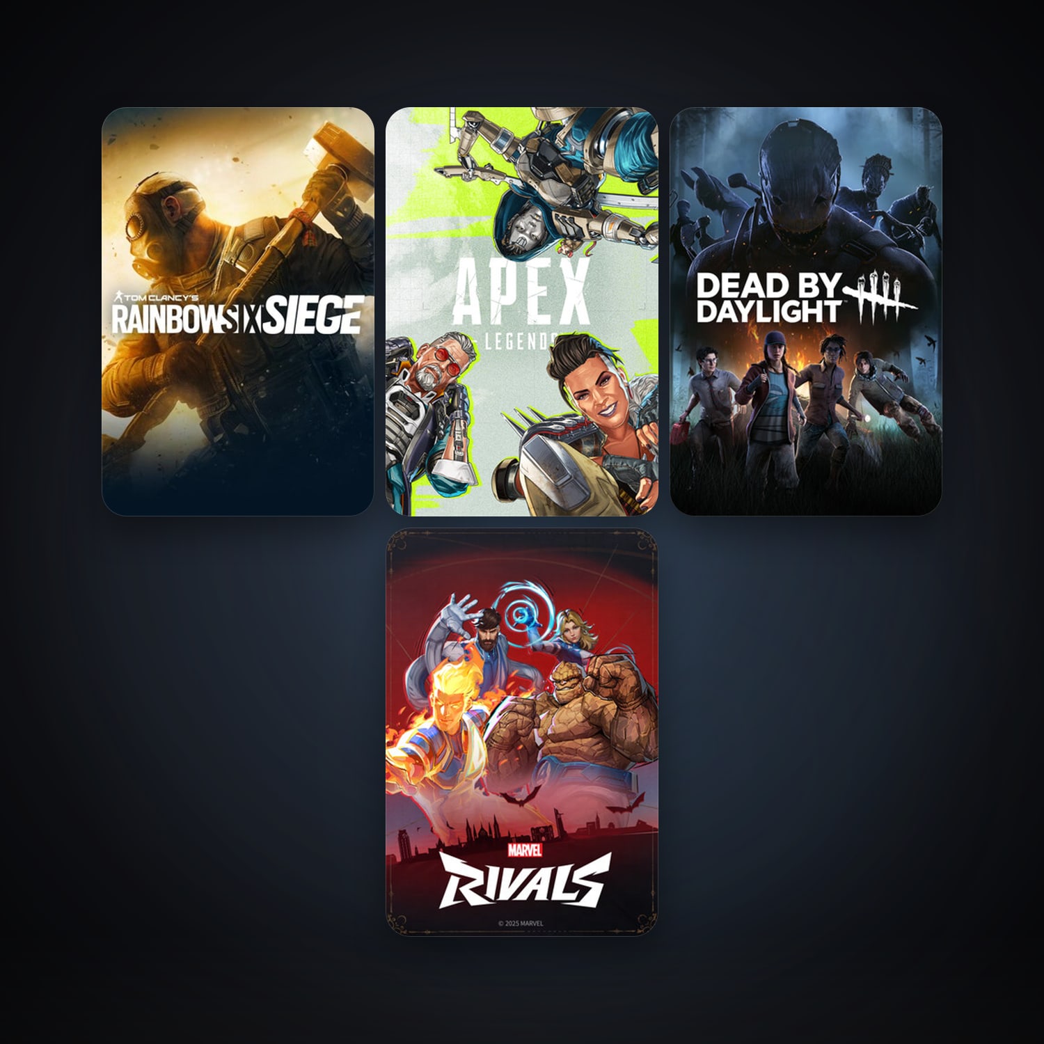 Tom Clancy's Rainbow Six Siege + Dead by Daylight, 5 games, clean — HabibiAccounts