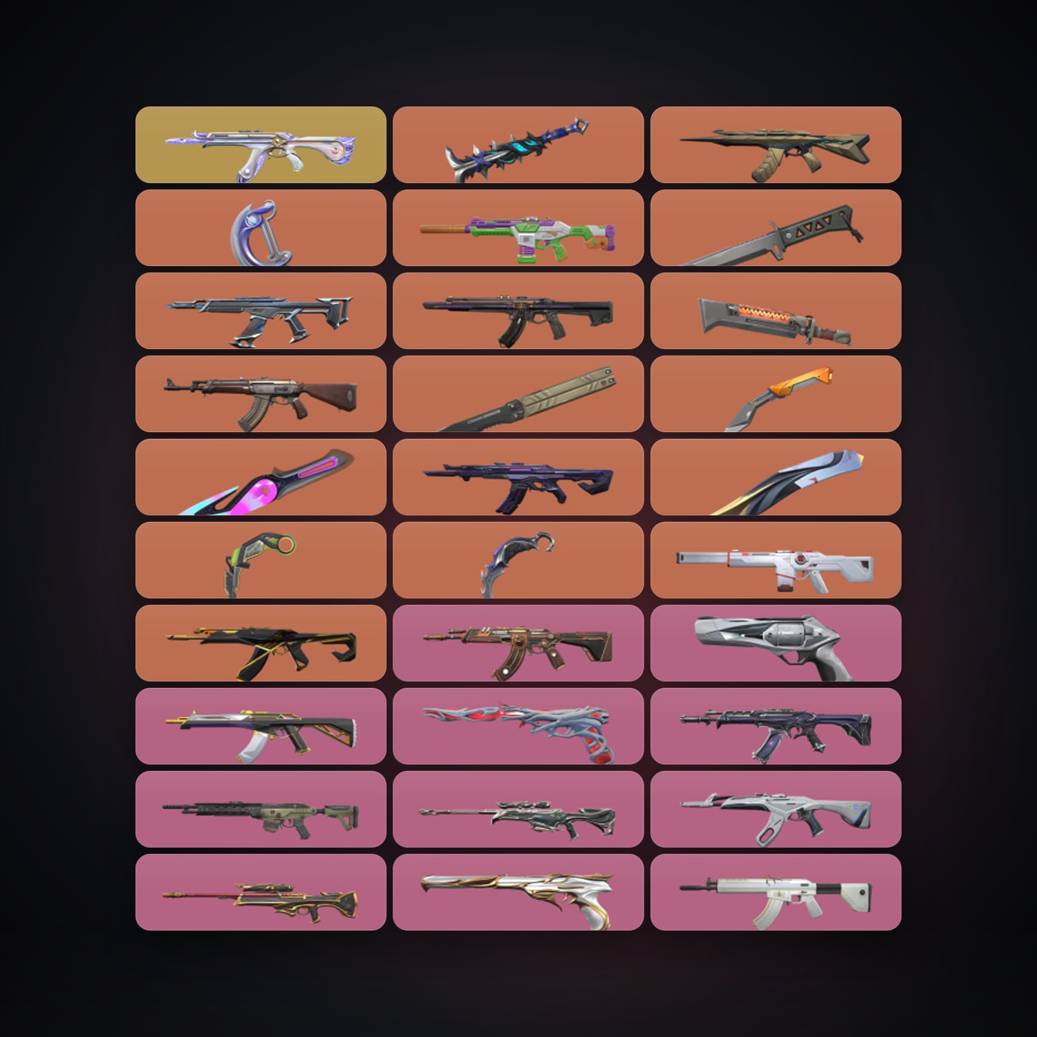 EU Silver 1 locker — 10 knives, 134 skins, lvl 227 — HabibiAccounts