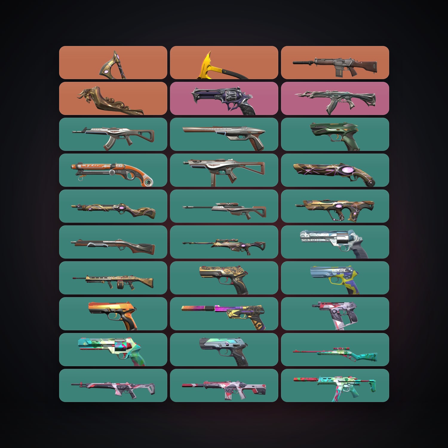 AP Plat 1 locker — 3 knives, 45 skins, lvl 194 — HabibiAccounts