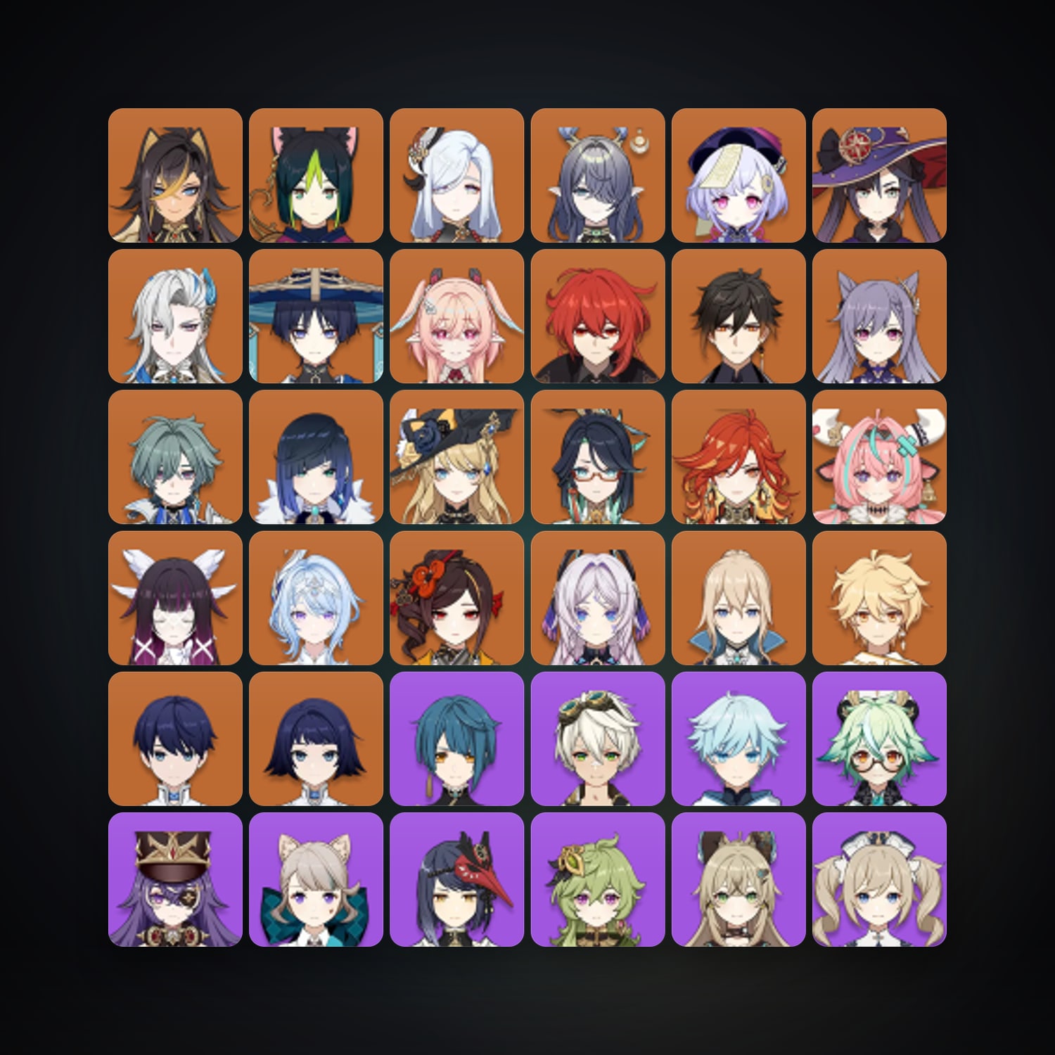 جينشن إمباكت | AR 60 | 76 شخصية | 23× 5★ — HabibiAccounts