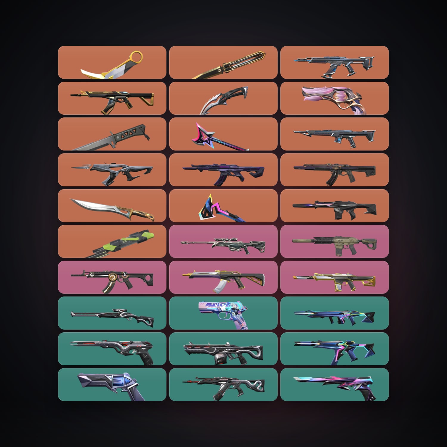 AP Gold 2 locker — 8 knives, 57 skins, lvl 111 — HabibiAccounts