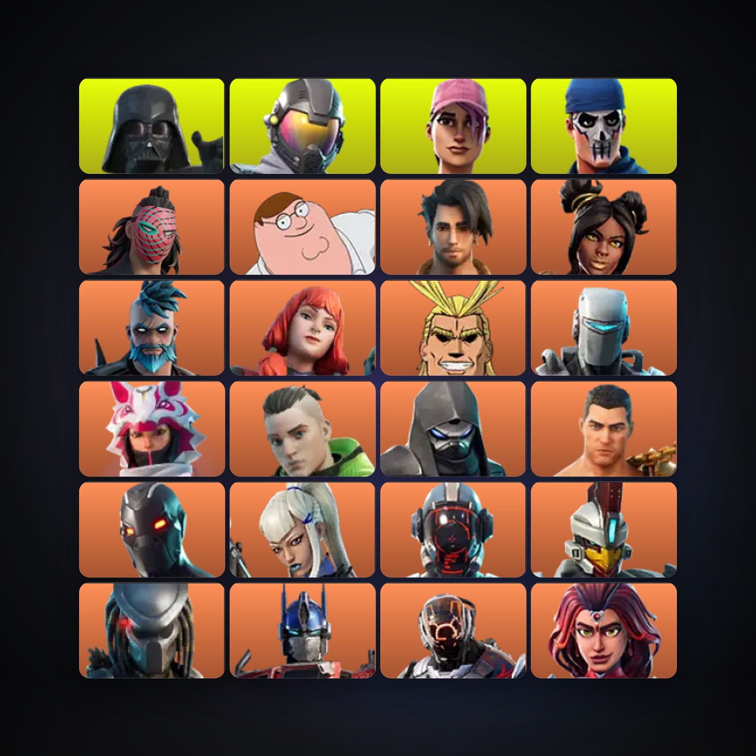 Kado Thorne — Peter Griffin — 318 skins — 900 V-Bucks — lvl 5887 — HabibiAccounts