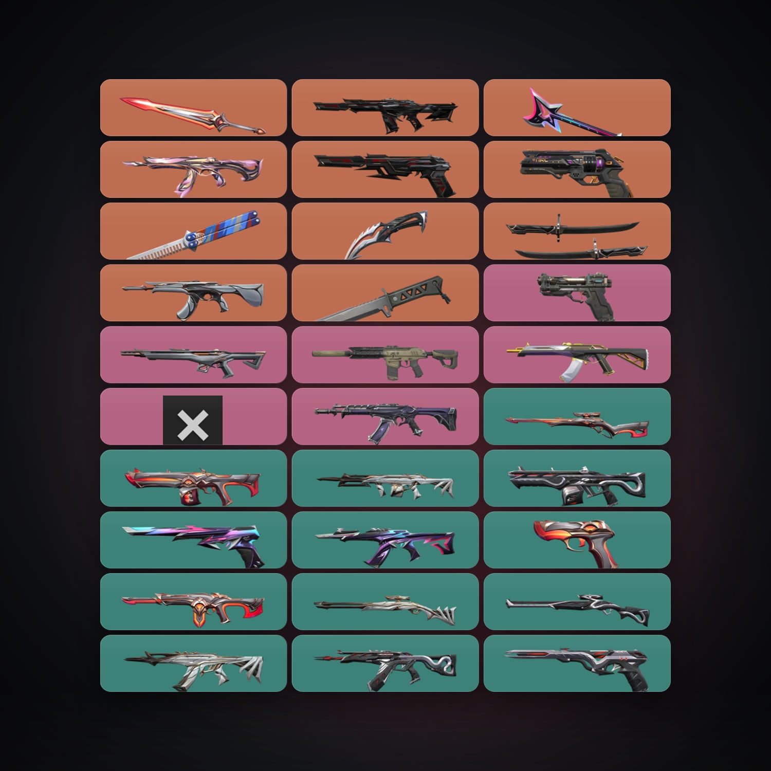 EU Gold 2 locker — 6 knives, 60 skins, lvl 97 — HabibiAccounts