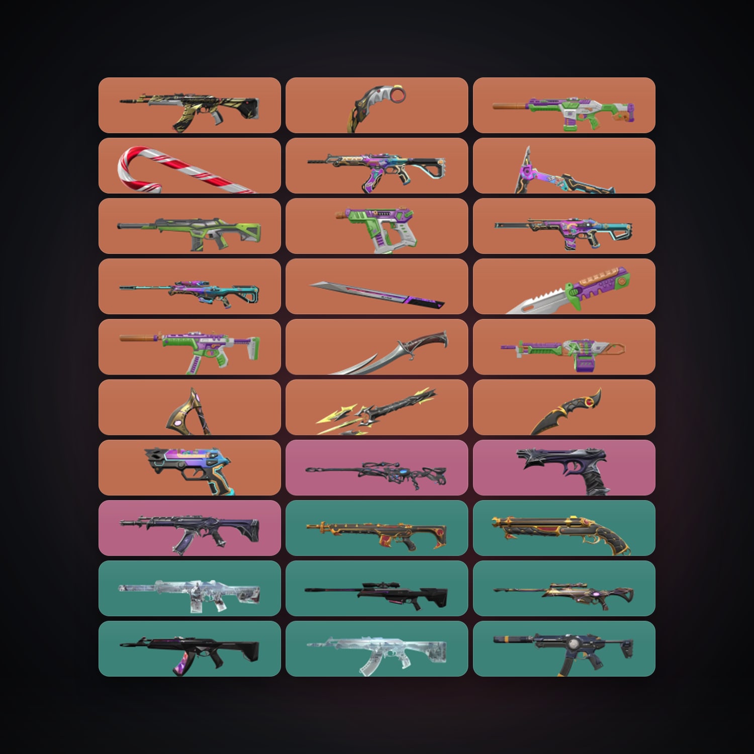 NA Silver 3 locker — 9 knives, 141 skins, lvl 197 · 259843400 — HabibiAccounts