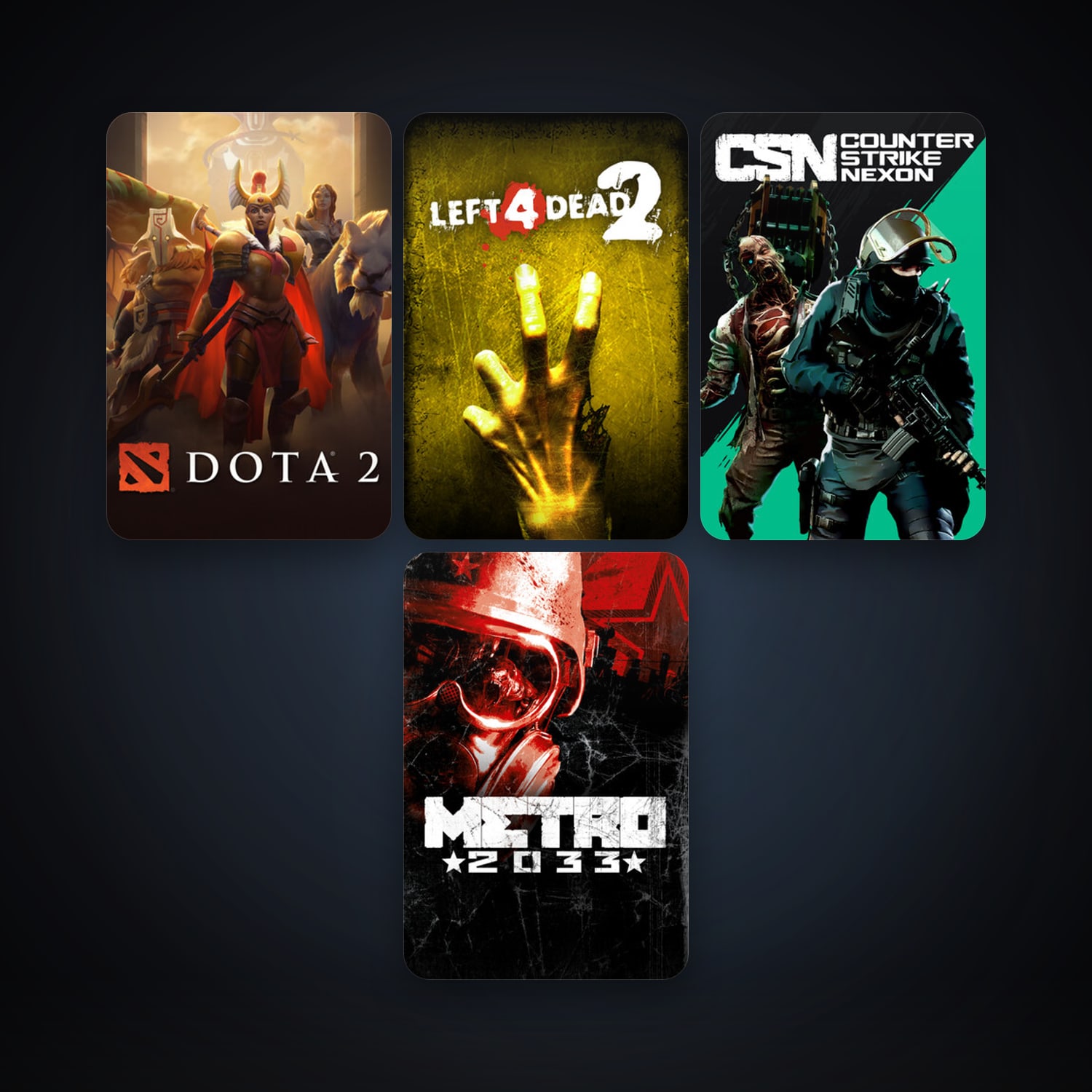 Left 4 Dead 2 + Dota 2, 11 games, clean — HabibiAccounts