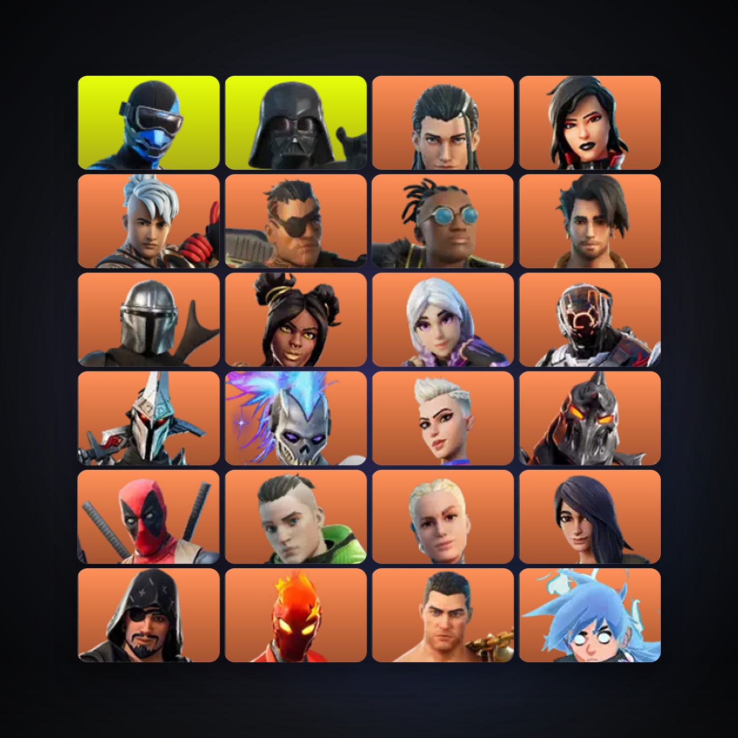 Fortnite locker — 246 skins — 200 V-Bucks — lvl 3401 — HabibiAccounts