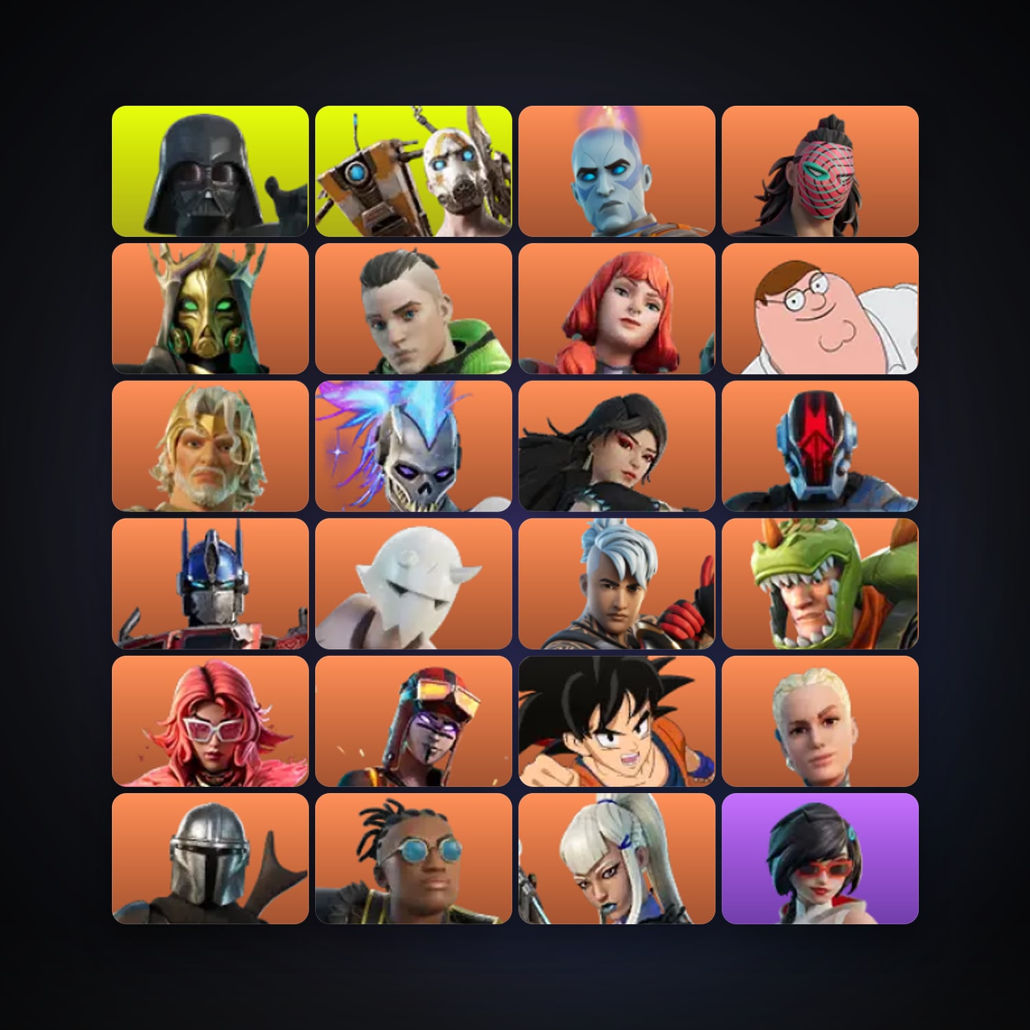 Fortnite locker — 182 skins — 650 V-Bucks — lvl 5631 — HabibiAccounts