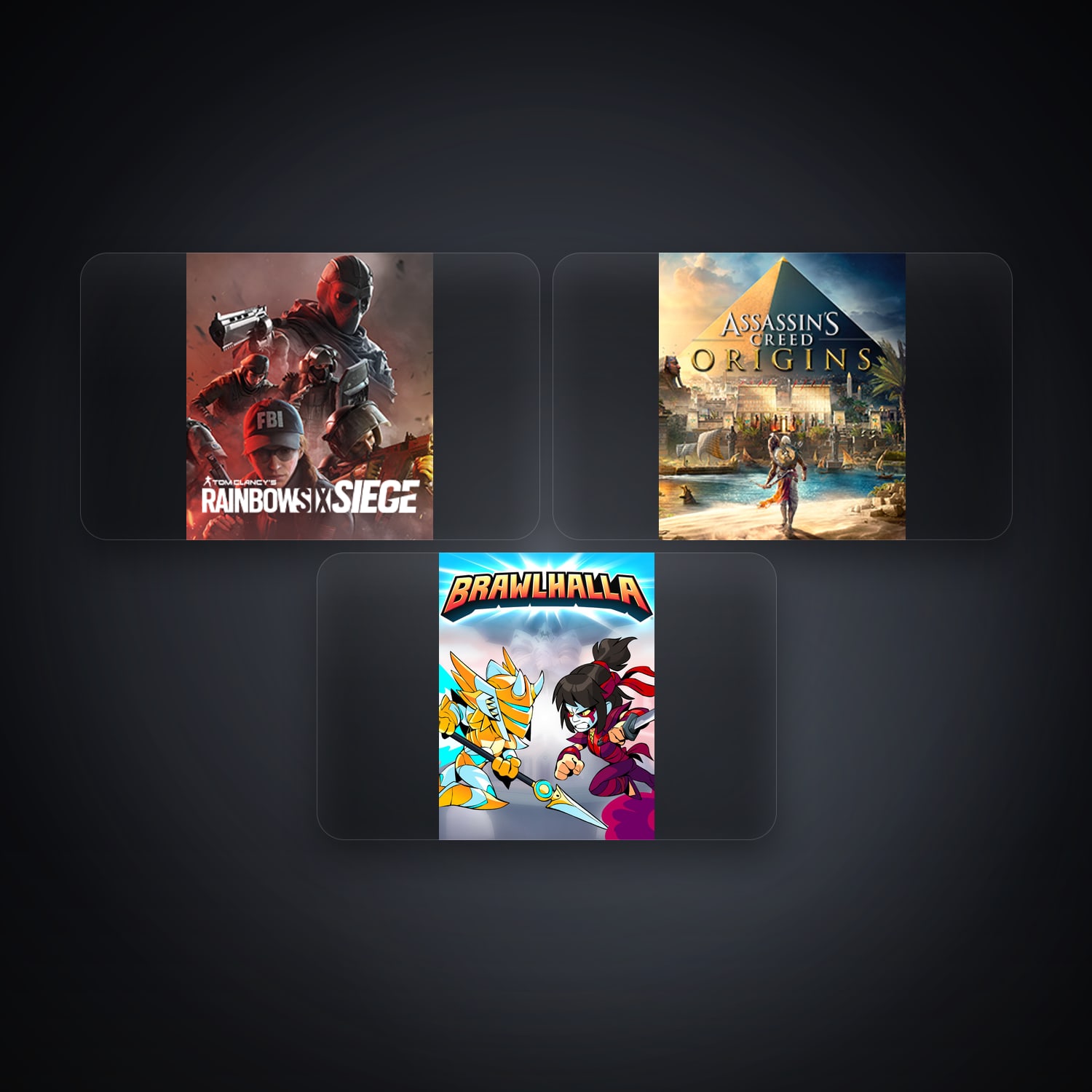 هالحساب يوبيسوفت فيه Tom Clancy's Rainbow Six Siege وAssassin's Creed Origins، GB، 3 ألعاب — HabibiAccounts