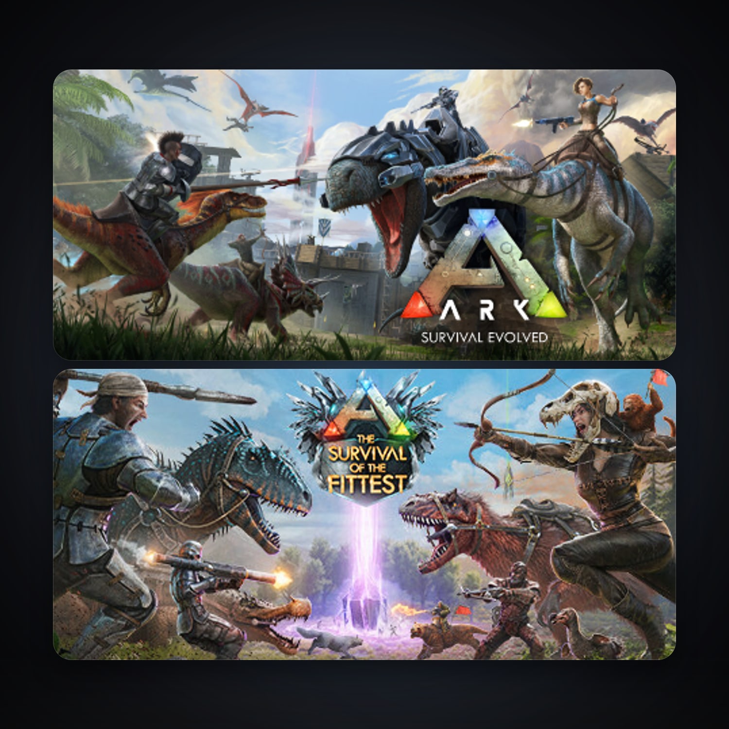 ARK: Survival Evolved + ARK: The Survival Of The Fittest, 2 games, clean — HabibiAccounts
