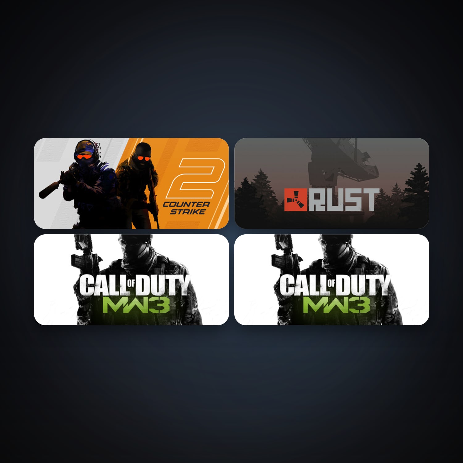 CS2 Prime + Call of Duty: Modern Warfare 3 (2011), 5 games, clean — HabibiAccounts