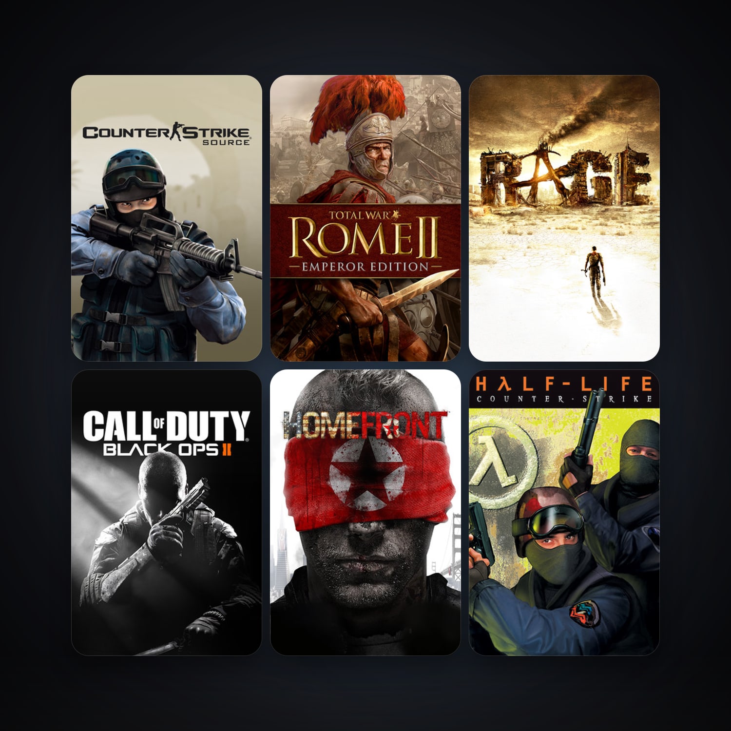 Counter-Strike + Day of Defeat, 15 games, Steam 10, clean — HabibiAccounts