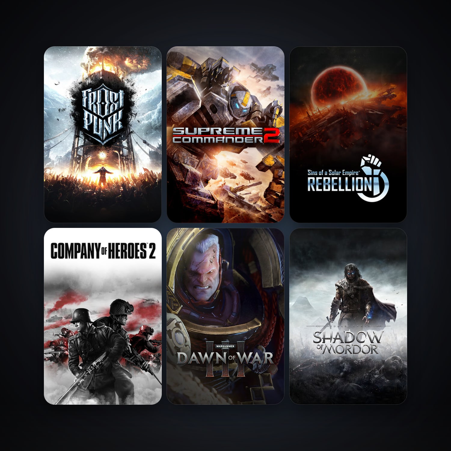 Company of Heroes + Medieval II: Total War, 40 games, Steam 10, clean — HabibiAccounts