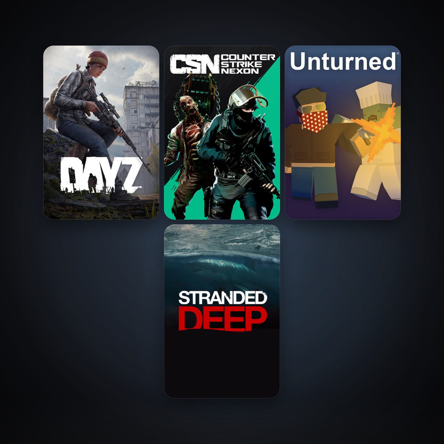 DayZ + Counter-Strike Nexon: Studio, 14 games, clean — HabibiAccounts