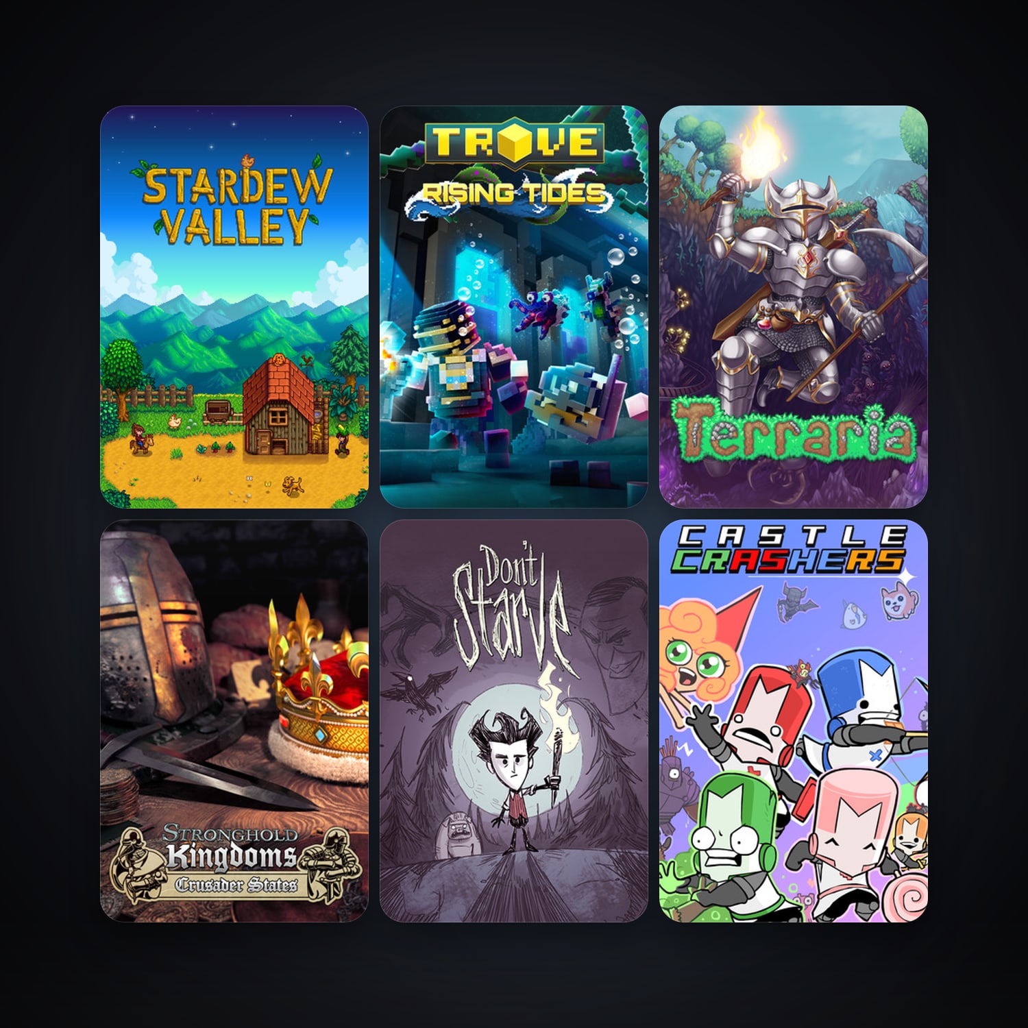 Stronghold Kingdoms + Terraria, 79 games, Steam 10, clean — HabibiAccounts