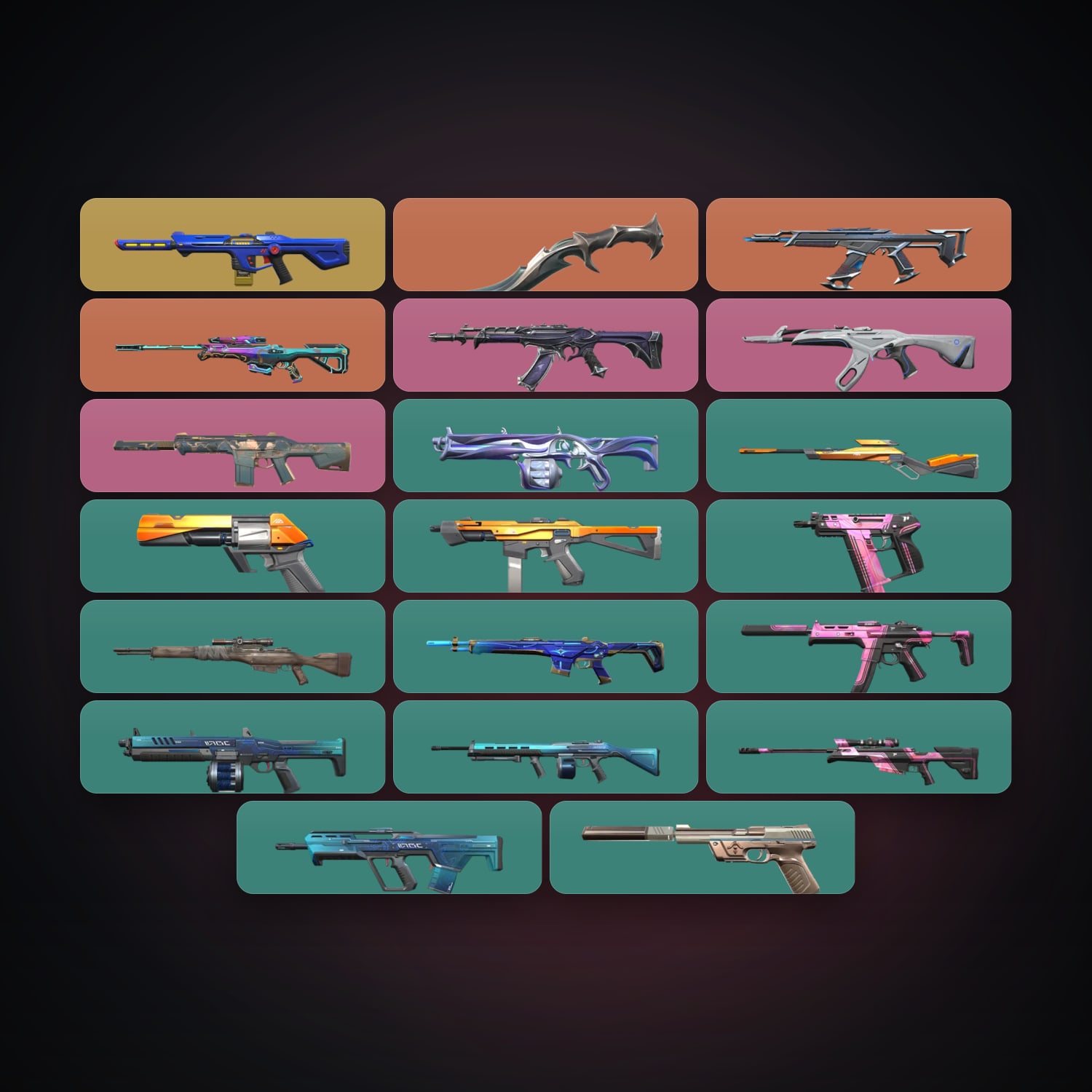 EU Gold 1 locker — 1 knives, 21 skins, lvl 54 — HabibiAccounts