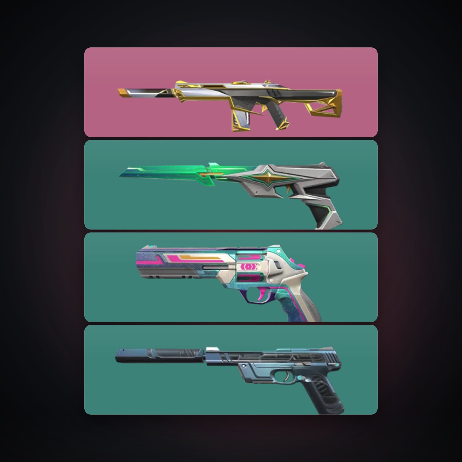 EU Gold 1 locker — 4 skins, lvl 106 — HabibiAccounts
