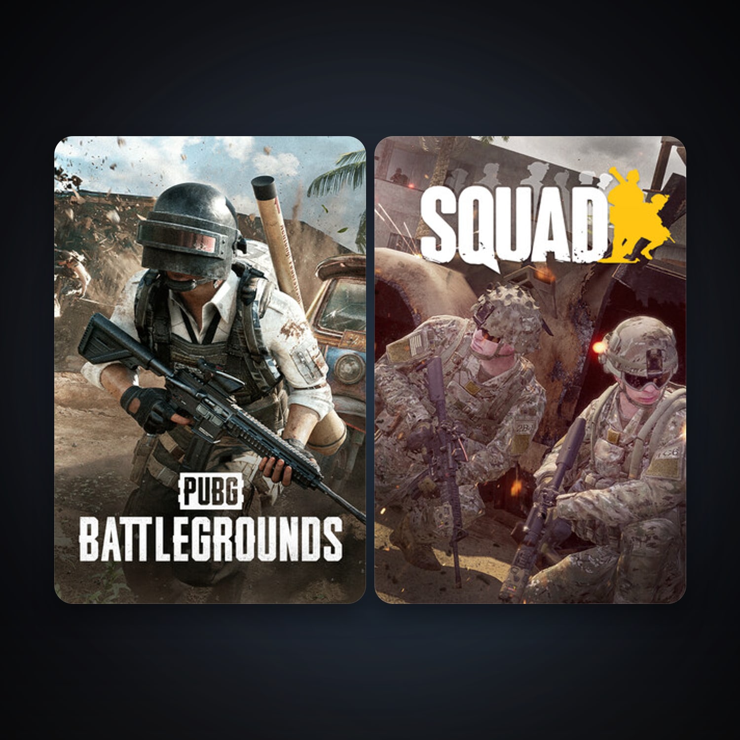 Squad + PUBG: BATTLEGROUNDS, 3 games, clean — HabibiAccounts