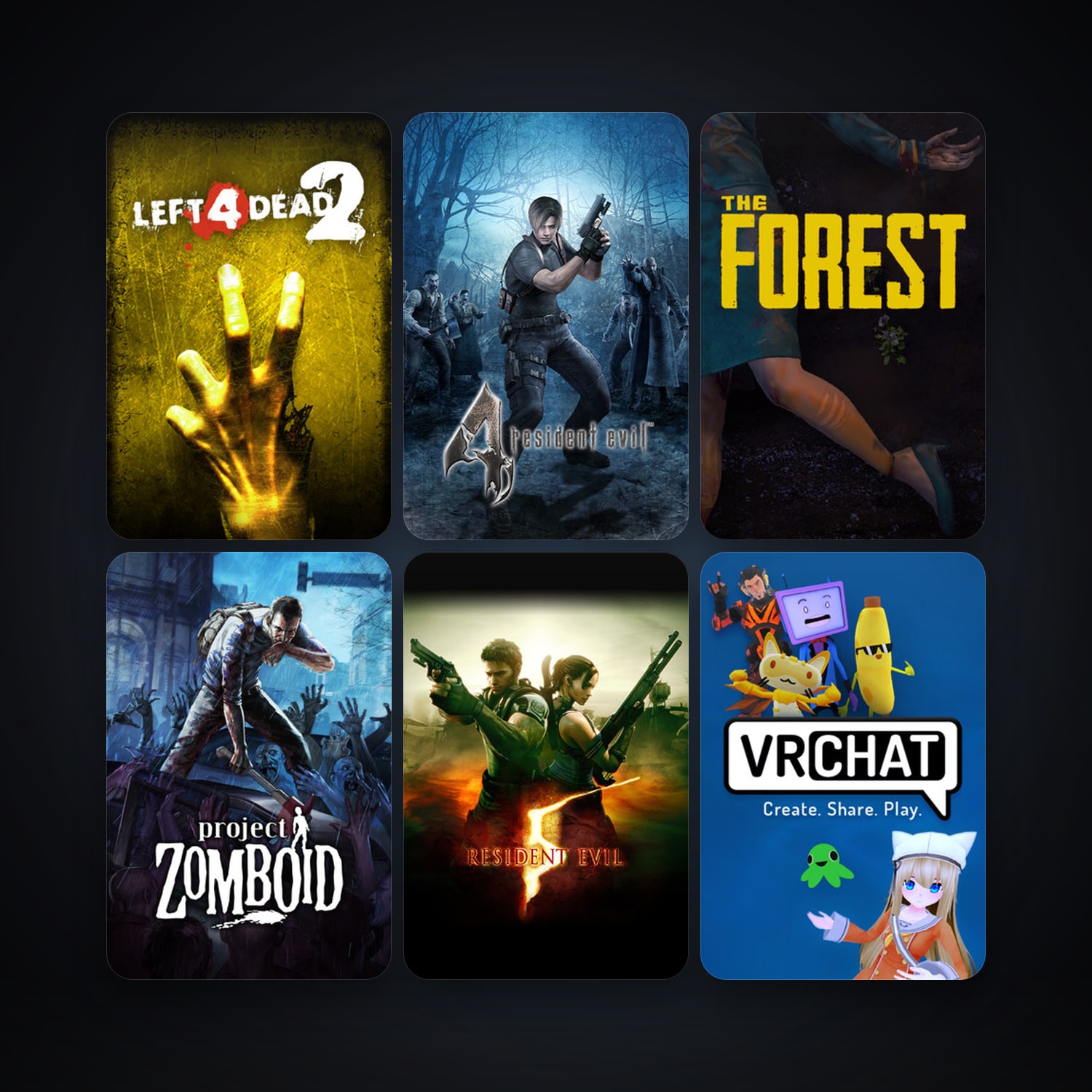 Left 4 Dead 2 + Resident Evil 5, 18 games, clean — HabibiAccounts