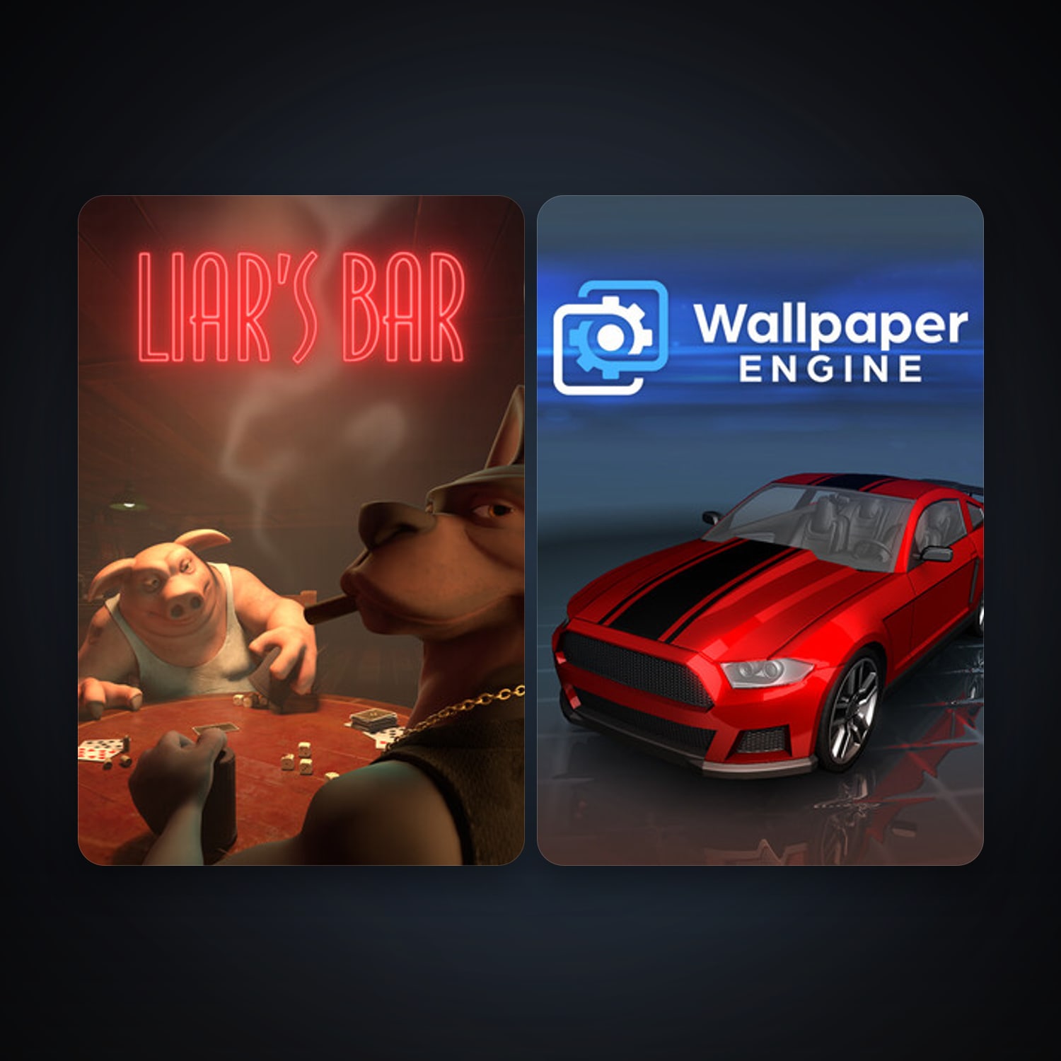 Wallpaper Engine + Liar's Bar, 3 games, clean — HabibiAccounts