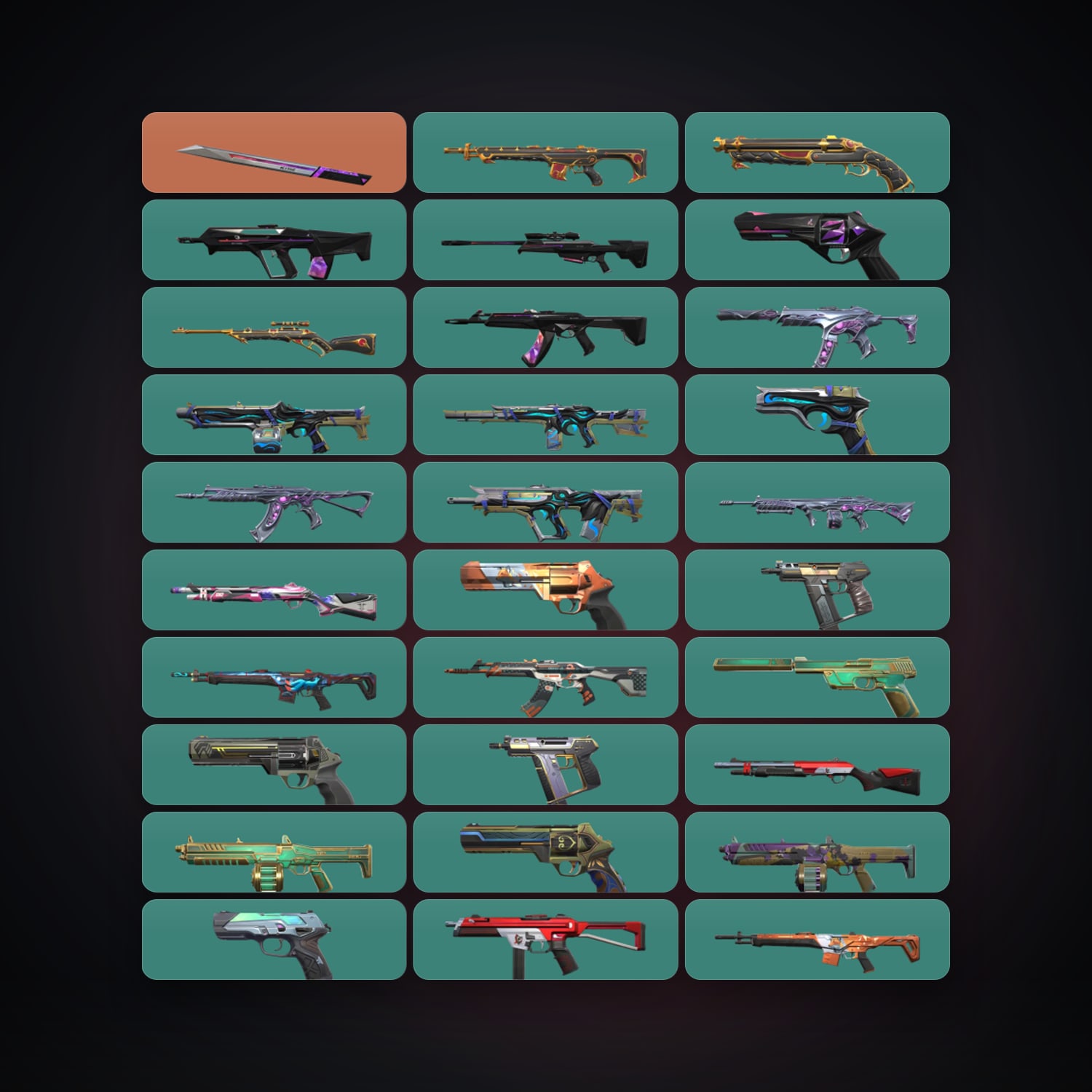 BR Gold 1 locker — 1 knives, 49 skins, lvl 142 — HabibiAccounts